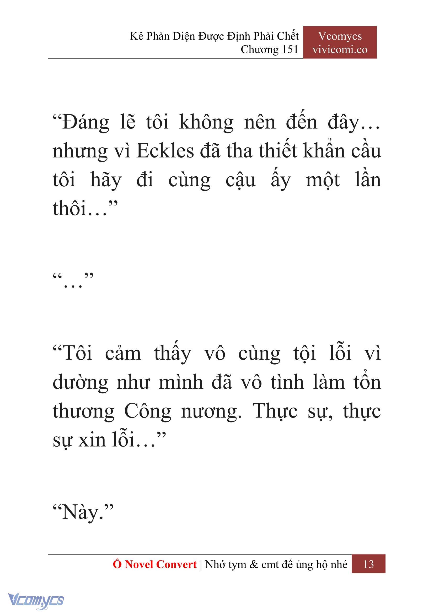 [Novel] Kẻ Phản Diện Được Định Phải Chết Chap 151 - Next Chap 152