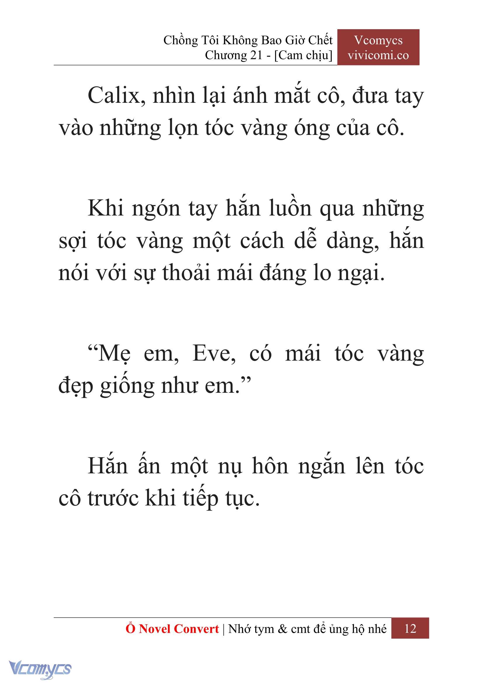 [Novel] Chồng Tôi Không Bao Giờ Chết Chap 21 - Trang 2