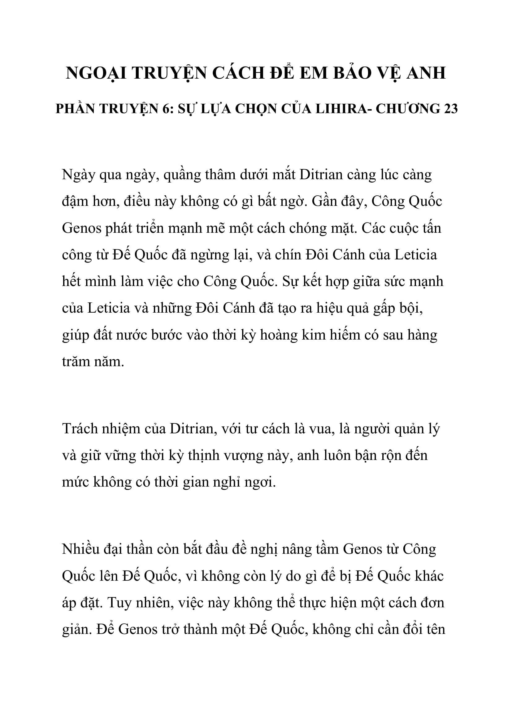 [NOVEL] Ngoại Truyện Cách Để Em Bảo Vệ Anh Chap 23 - Trang 2