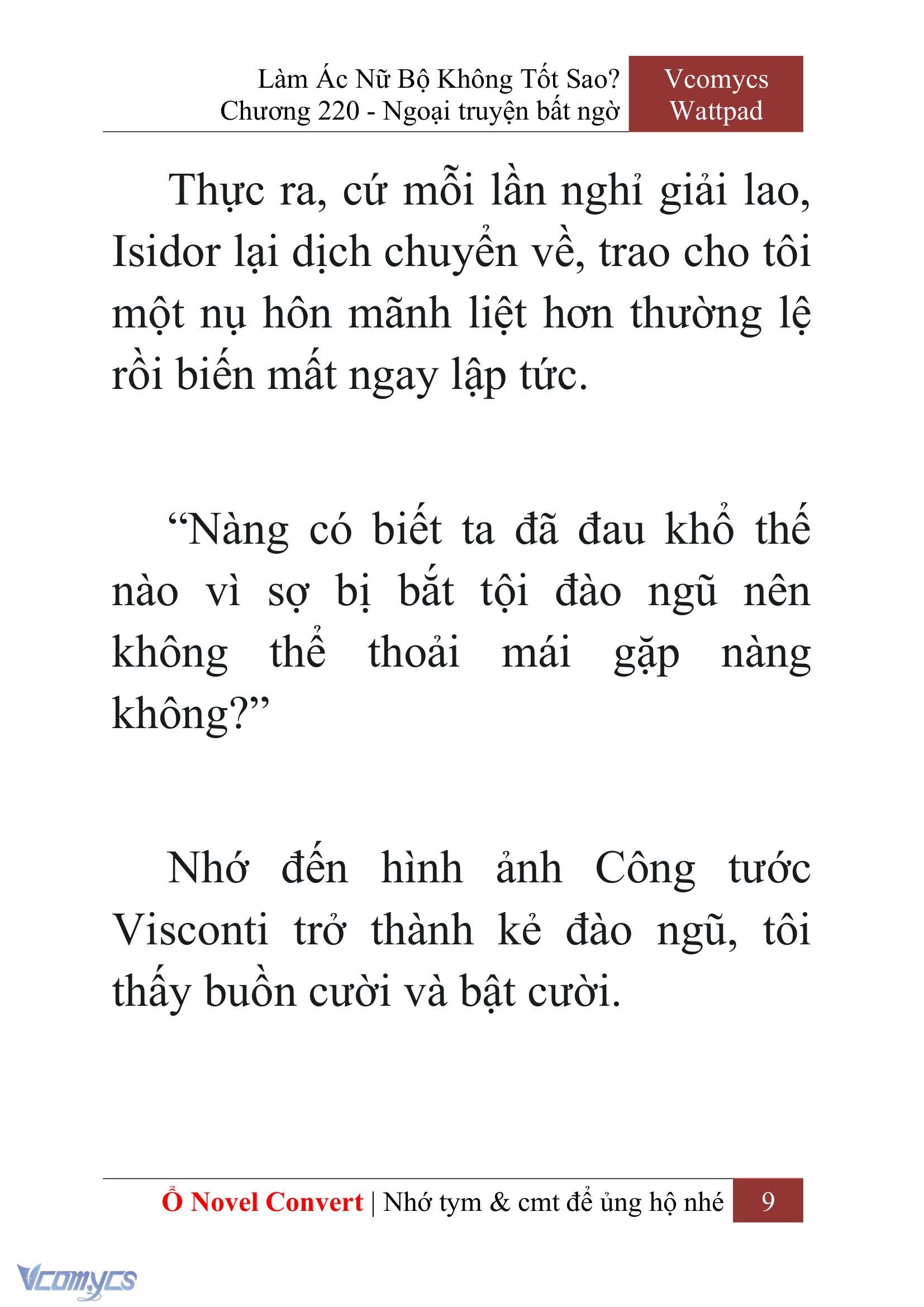 [Novel] Làm Ác Nữ Bộ Không Tốt Sao? Chap 220 - Trang 2