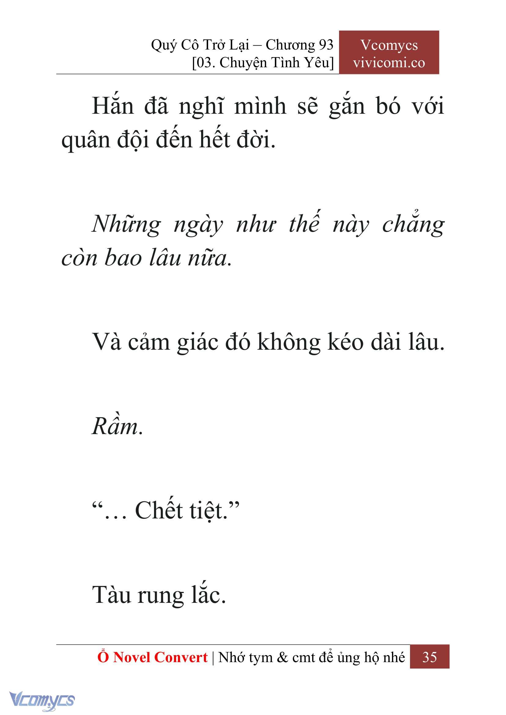 [Novel] Quý Cô Trở Lại Chap 93 - Trang 2
