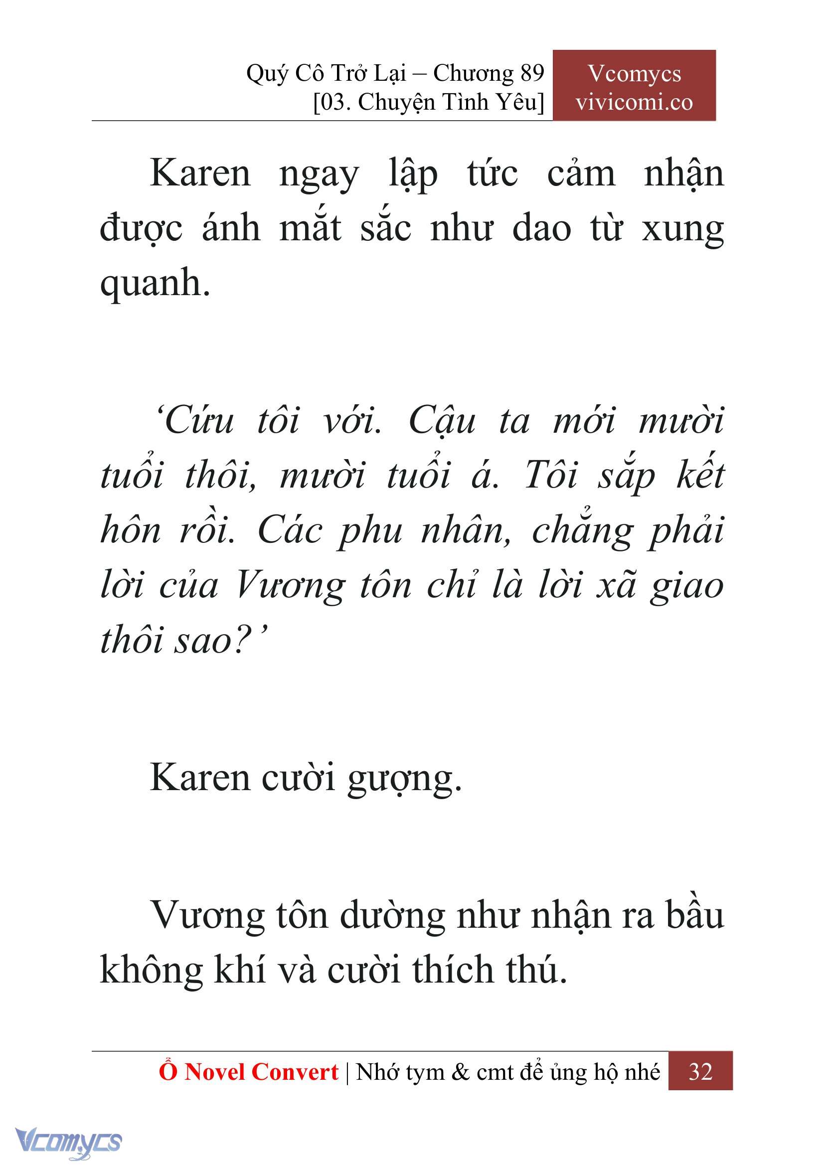 [Novel] Quý Cô Trở Lại Chap 89 - Trang 2