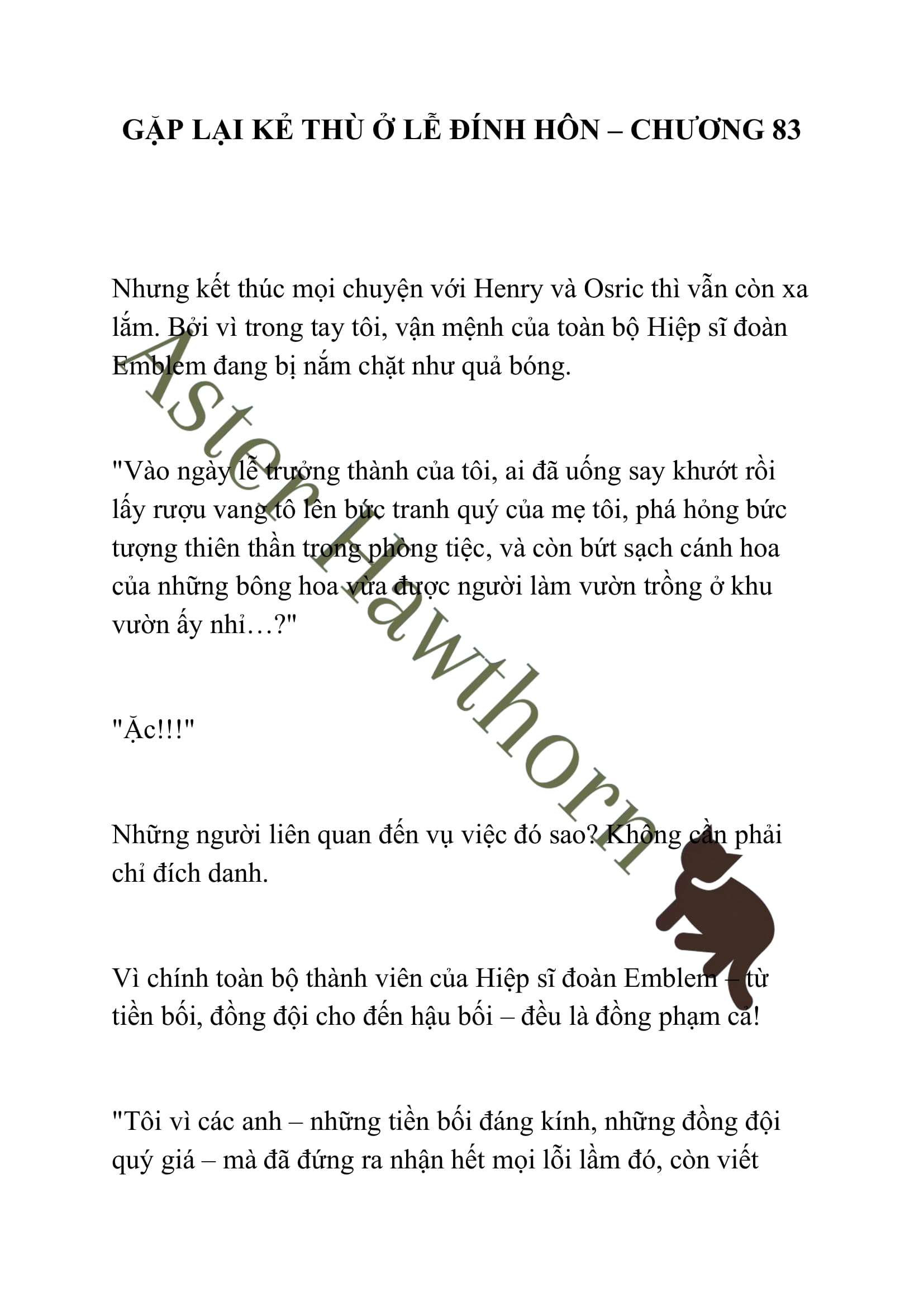 [NOVEL] Gặp Lại Kẻ Thù Ở Lễ Đính Hôn Chap 83 - Trang 2