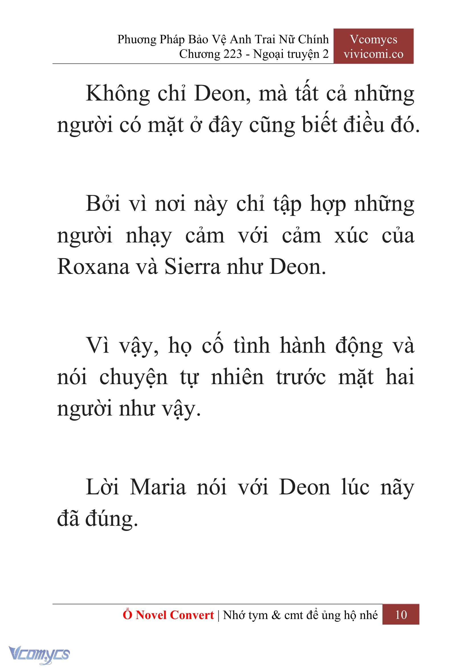 [Novel] Phương Pháp Bảo Vệ Anh Trai Nữ Chính Chap 223 - Trang 2