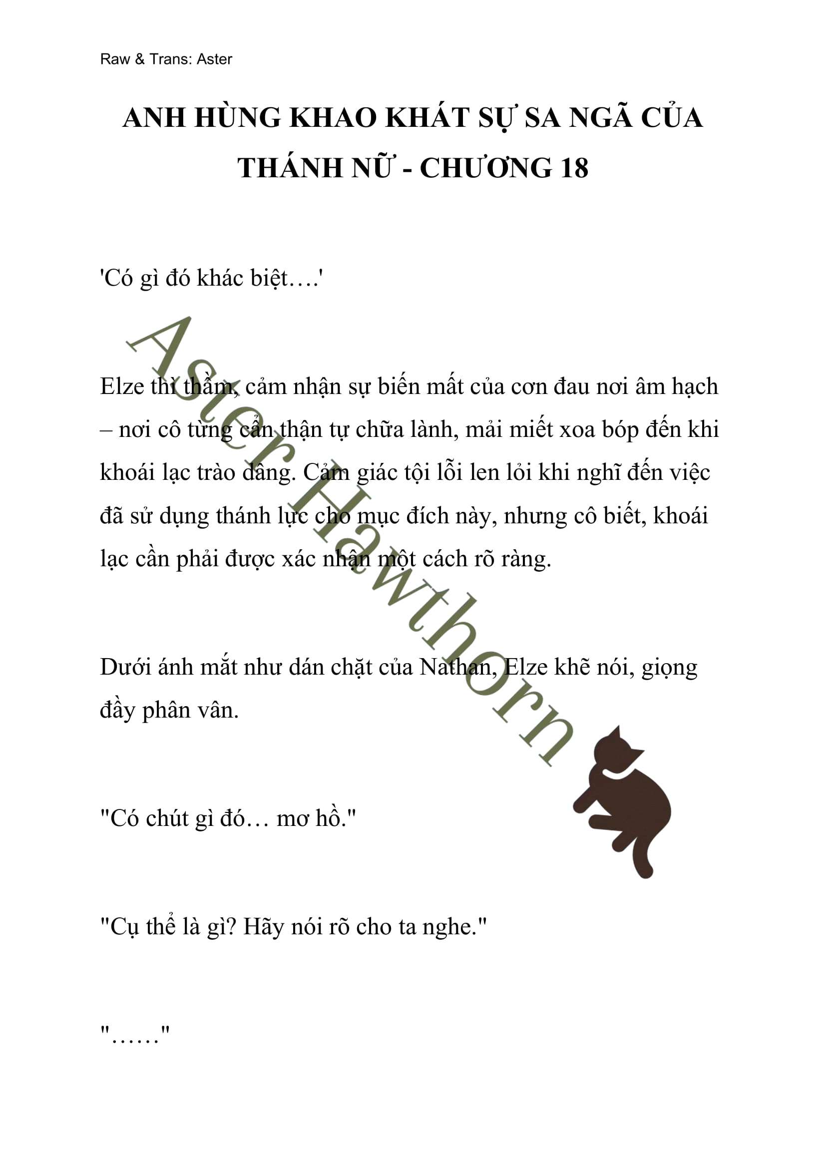 [NOVEL] Anh Hùng Khao Khát Sự Sa Ngã Của Thánh Nữ Chap 18 - Trang 2