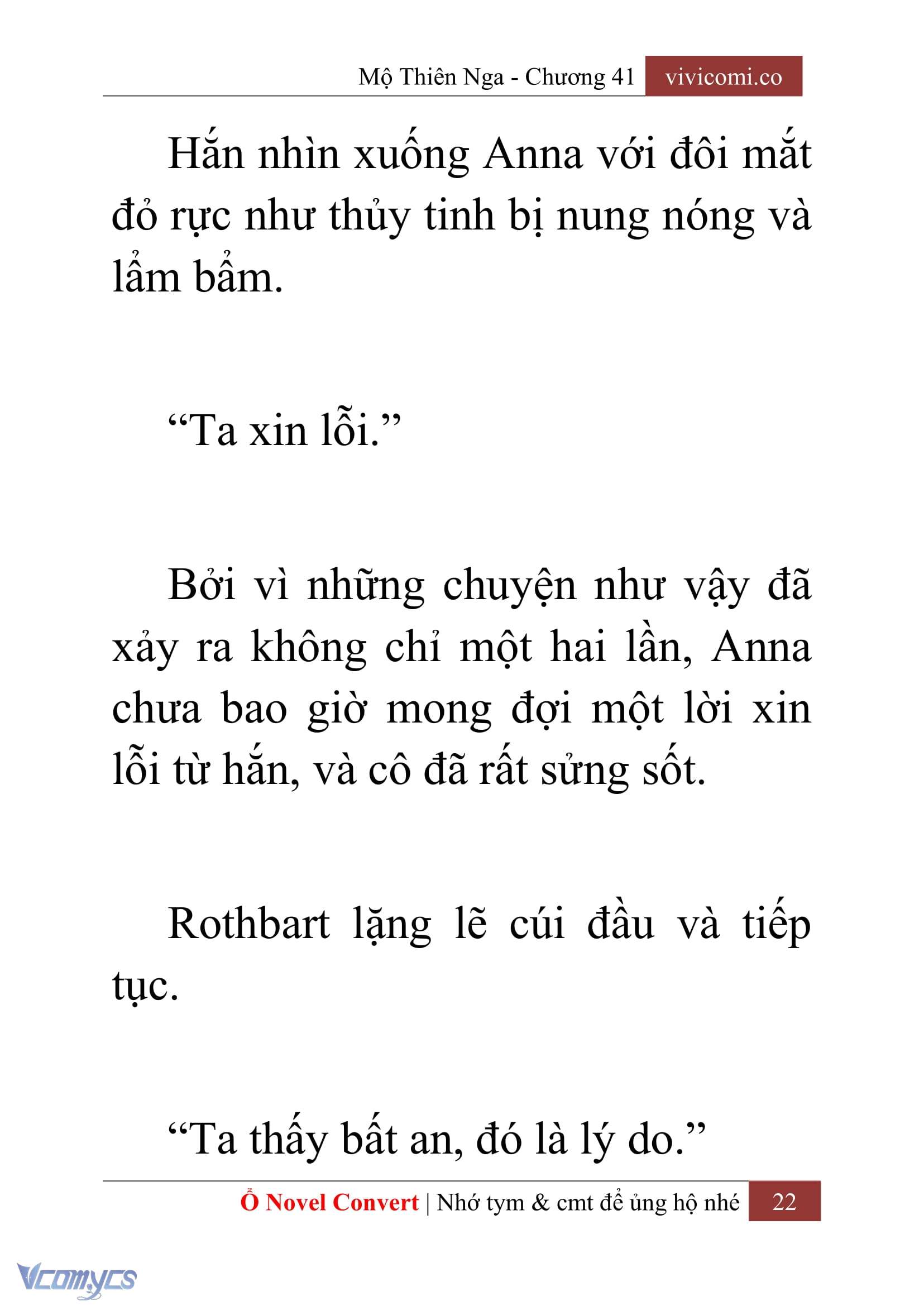 [Novel] Mộ Thiên Nga Chap 41 - Trang 2