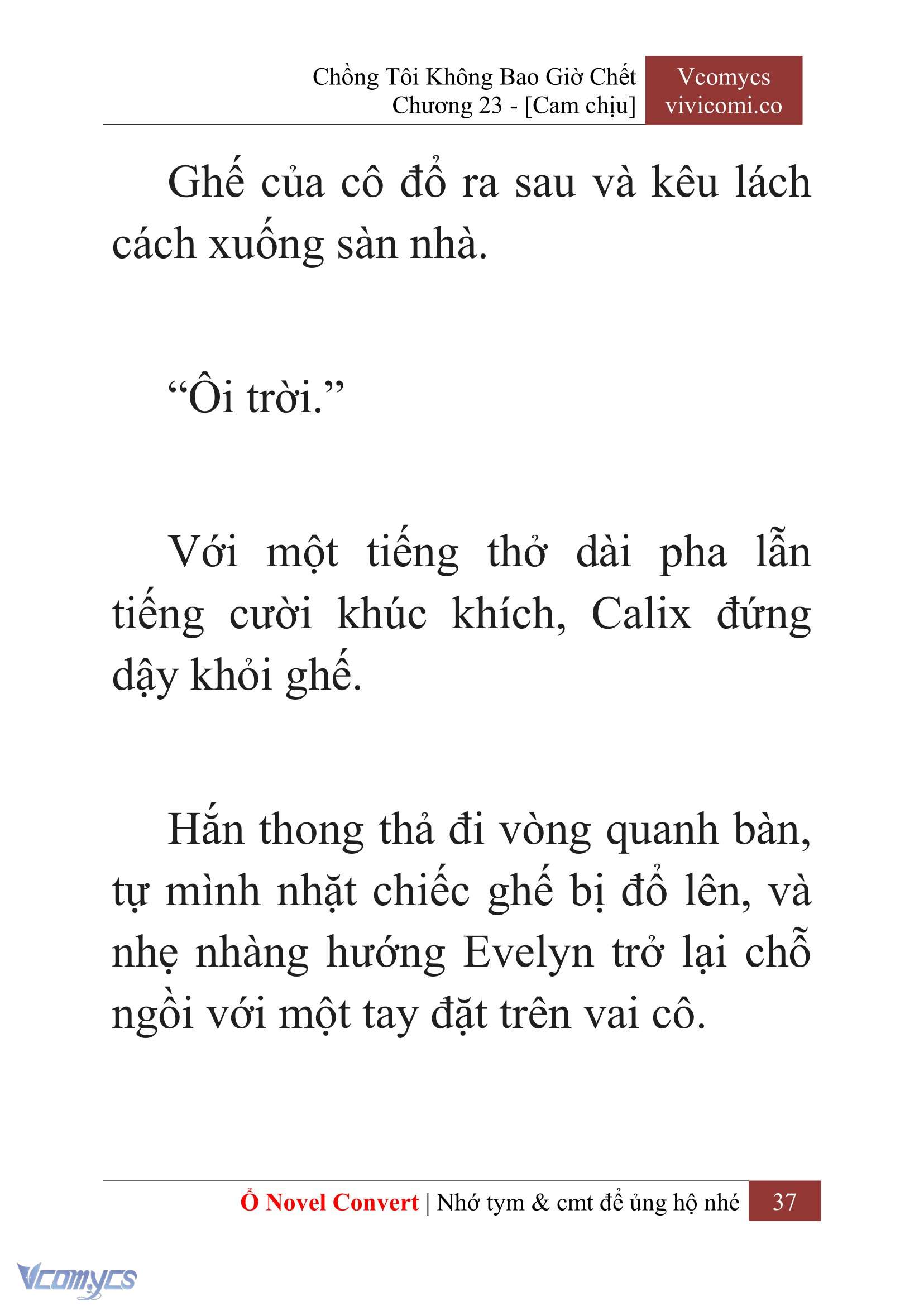 [Novel] Chồng Tôi Không Bao Giờ Chết Chap 23 - Trang 2