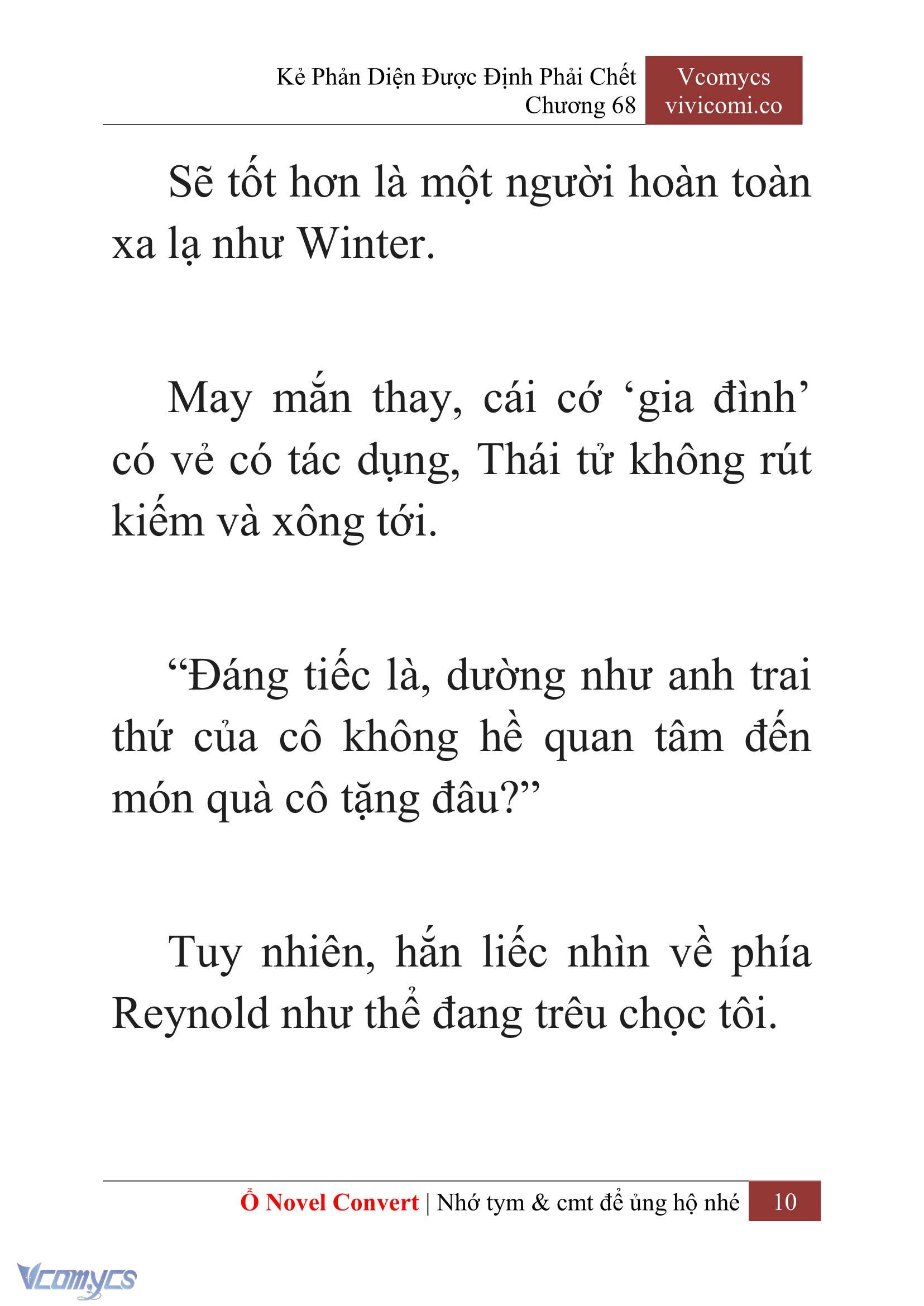 [Novel] Kẻ Phản Diện Được Định Phải Chết Chap 68 - Trang 2