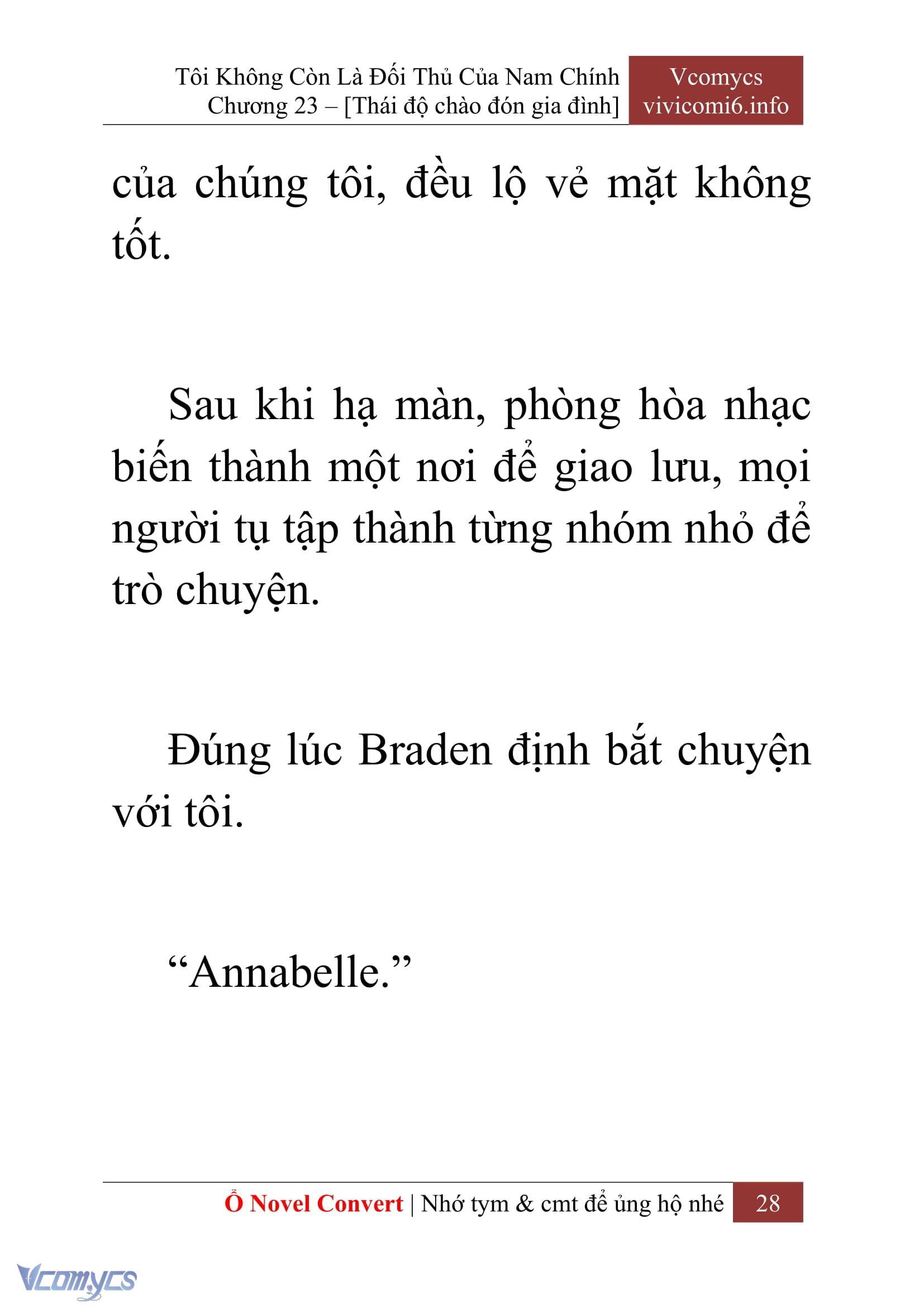 [Novel] Tôi Không Còn Là Đối Thủ Của Nam Chính Chap 23 - Trang 2