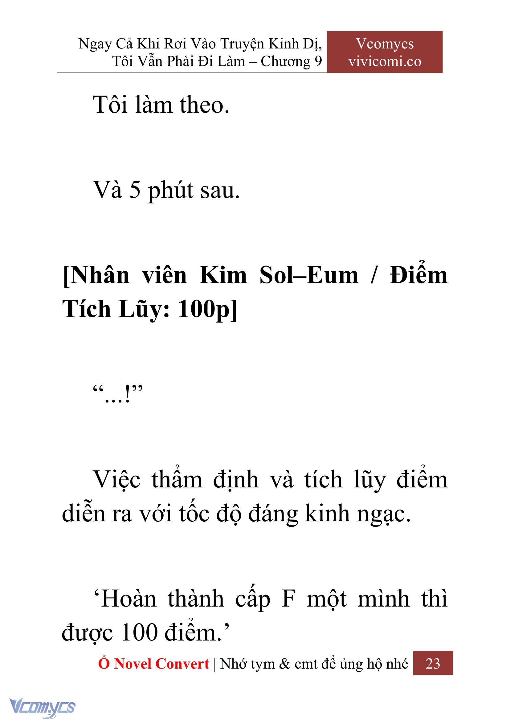 [Novel] Ngay Cả Khi Rơi Vào Truyện Kinh Dị, Tôi Vẫn Phải Đi Làm Chap 9 - Trang 2