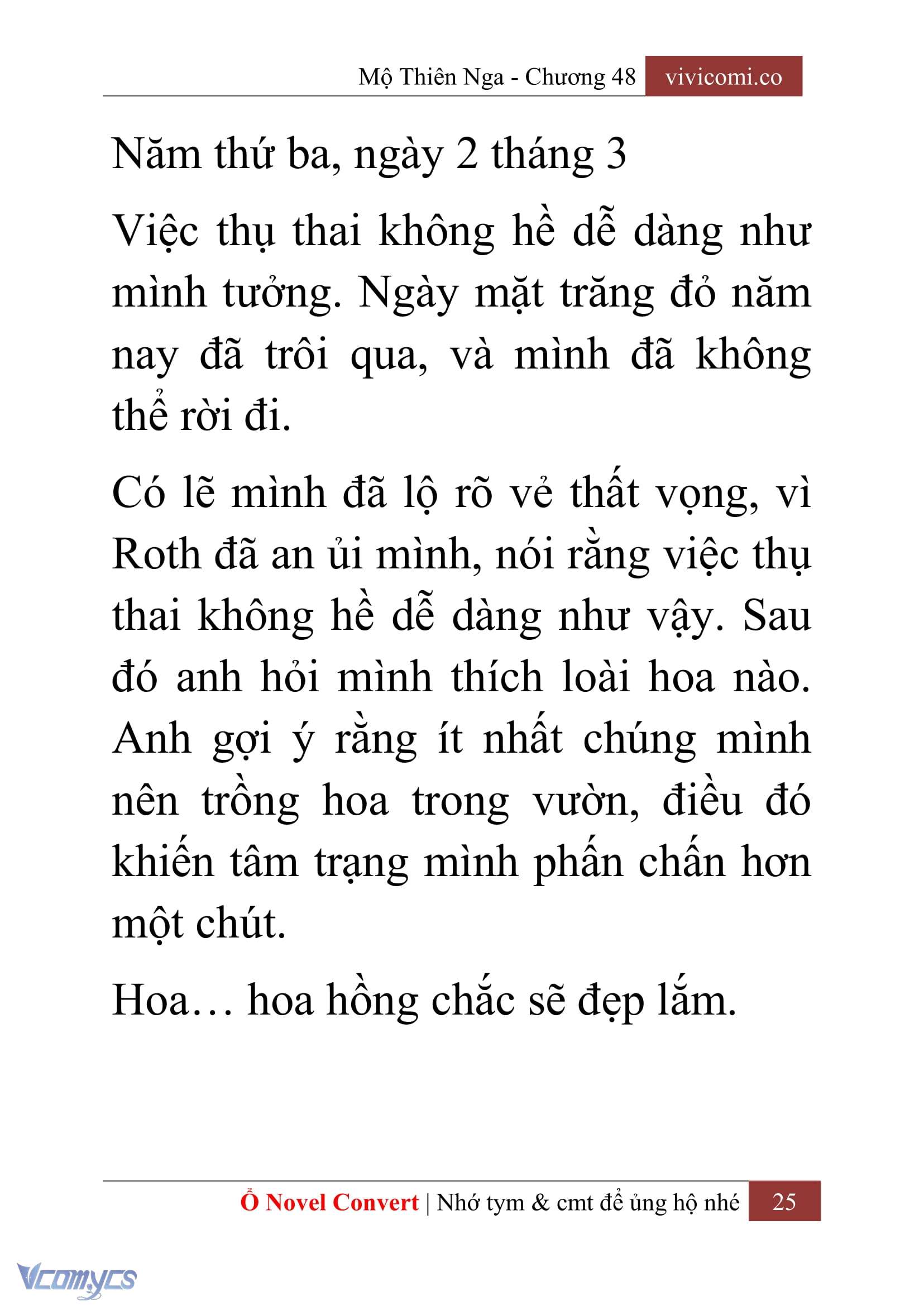[Novel] Mộ Thiên Nga Chap 48 - Trang 2