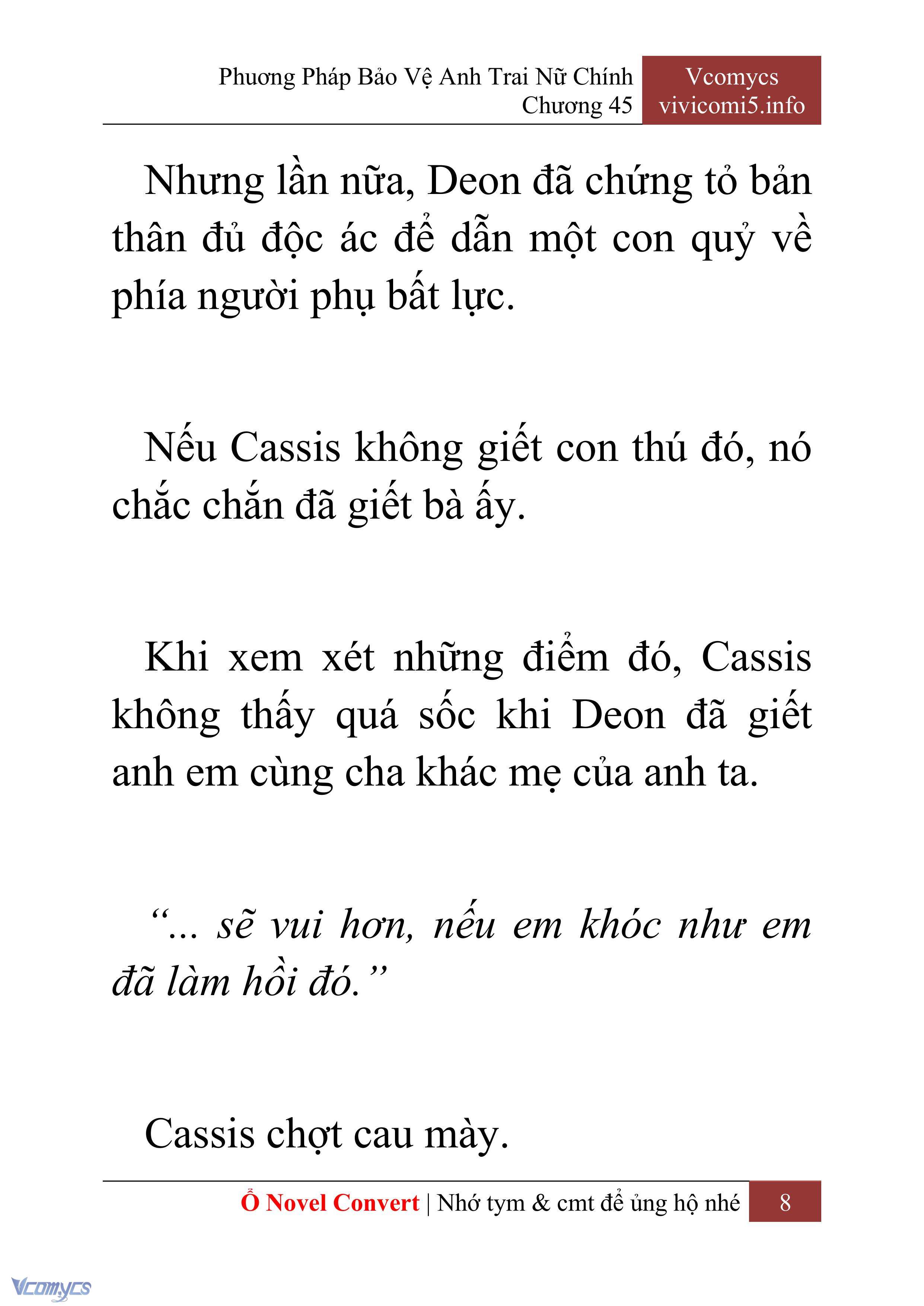 [Novel] Phương Pháp Bảo Vệ Anh Trai Nữ Chính Chap 45 - Trang 2