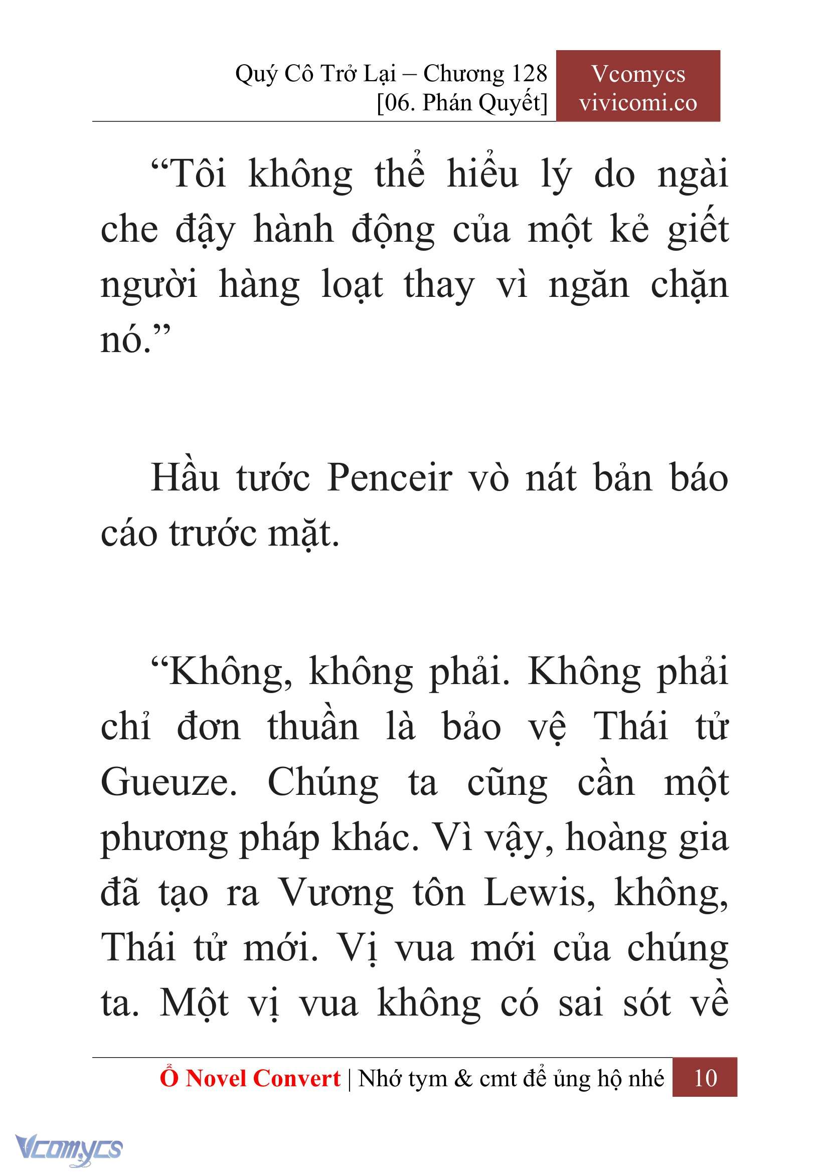 [Novel] Quý Cô Trở Lại Chap 128 - Next 