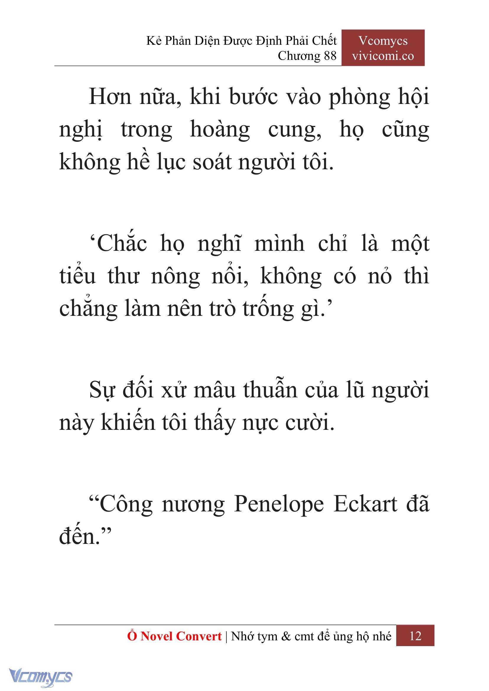 [Novel] Kẻ Phản Diện Được Định Phải Chết Chap 88 - Trang 2