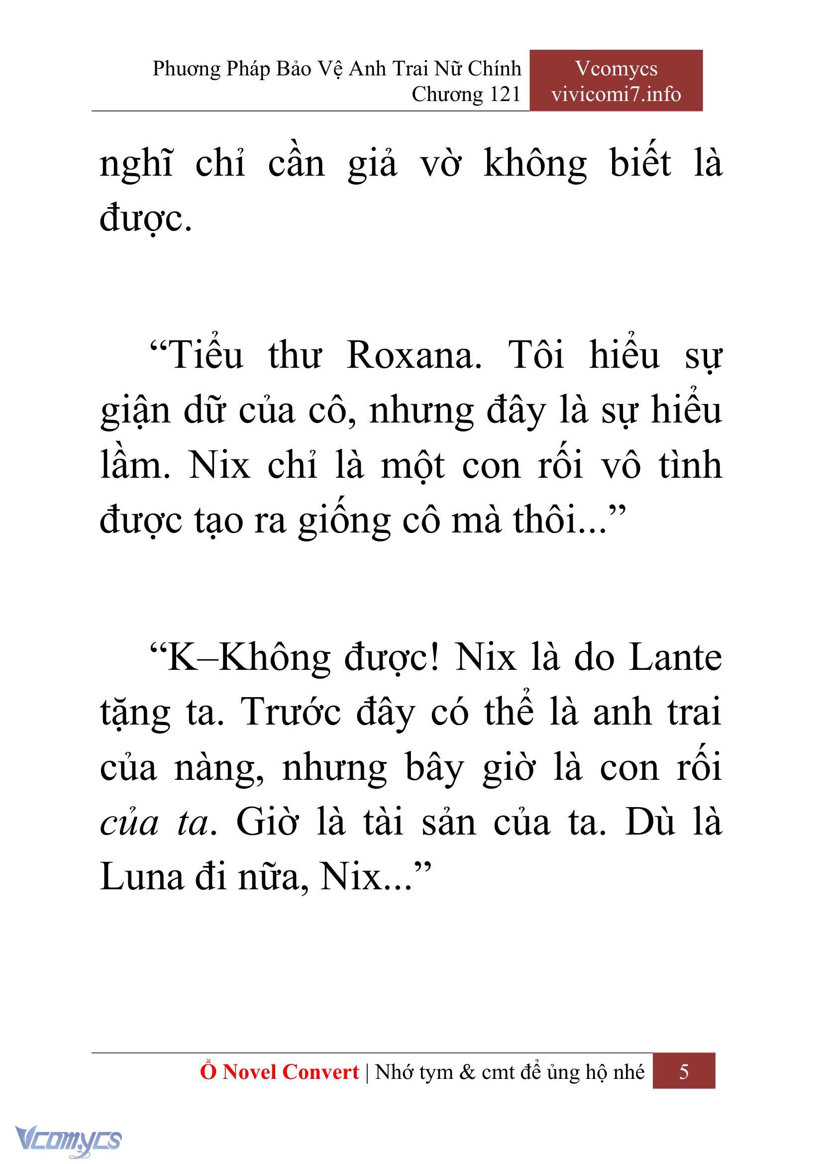 [Novel] Phương Pháp Bảo Vệ Anh Trai Nữ Chính Chap 121 - Trang 2