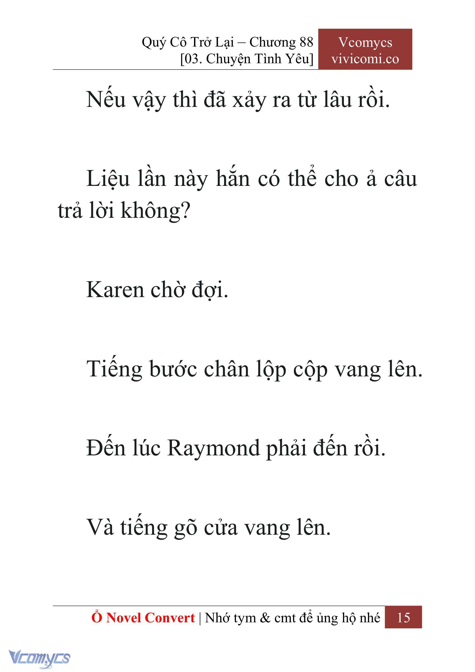 [Novel] Quý Cô Trở Lại Chap 88 - Trang 2