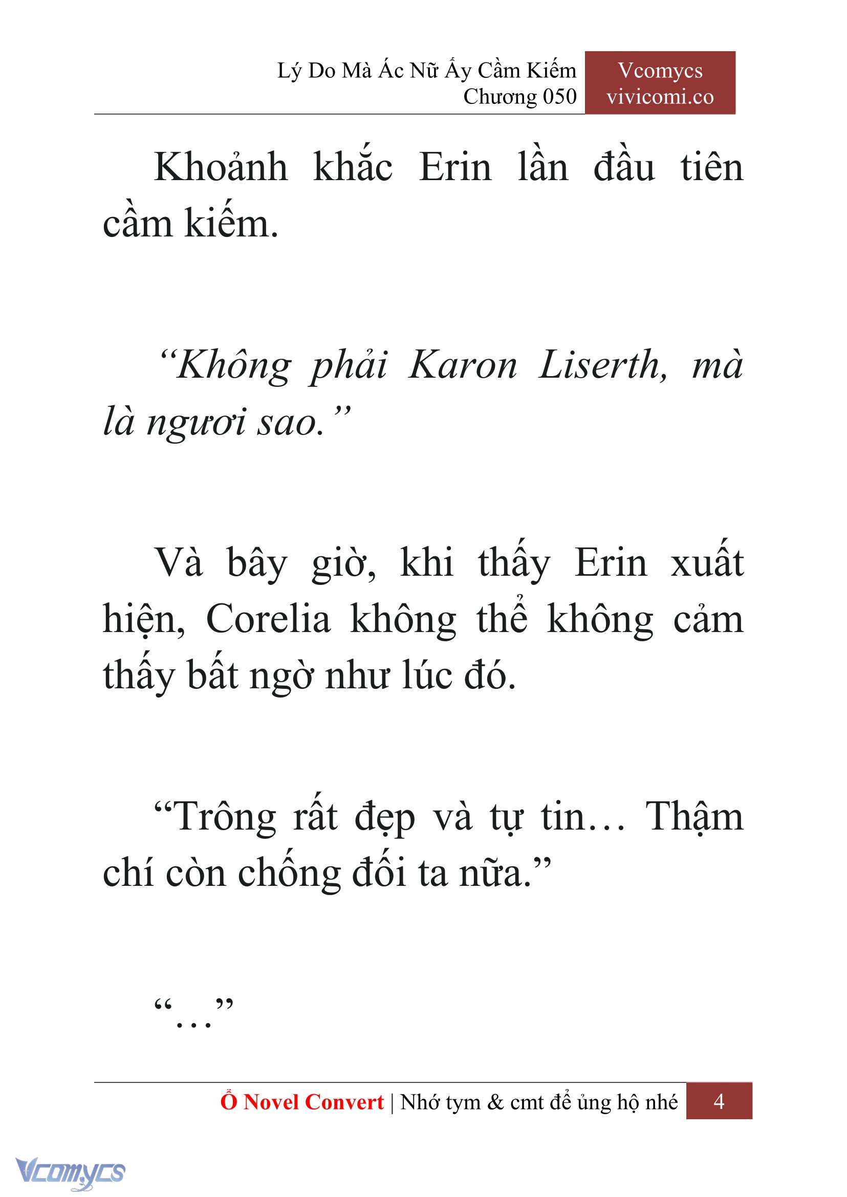 [Novel] Lý Do Mà Ác Nữ Ấy Cầm Kiếm Chap 50 - Trang 2