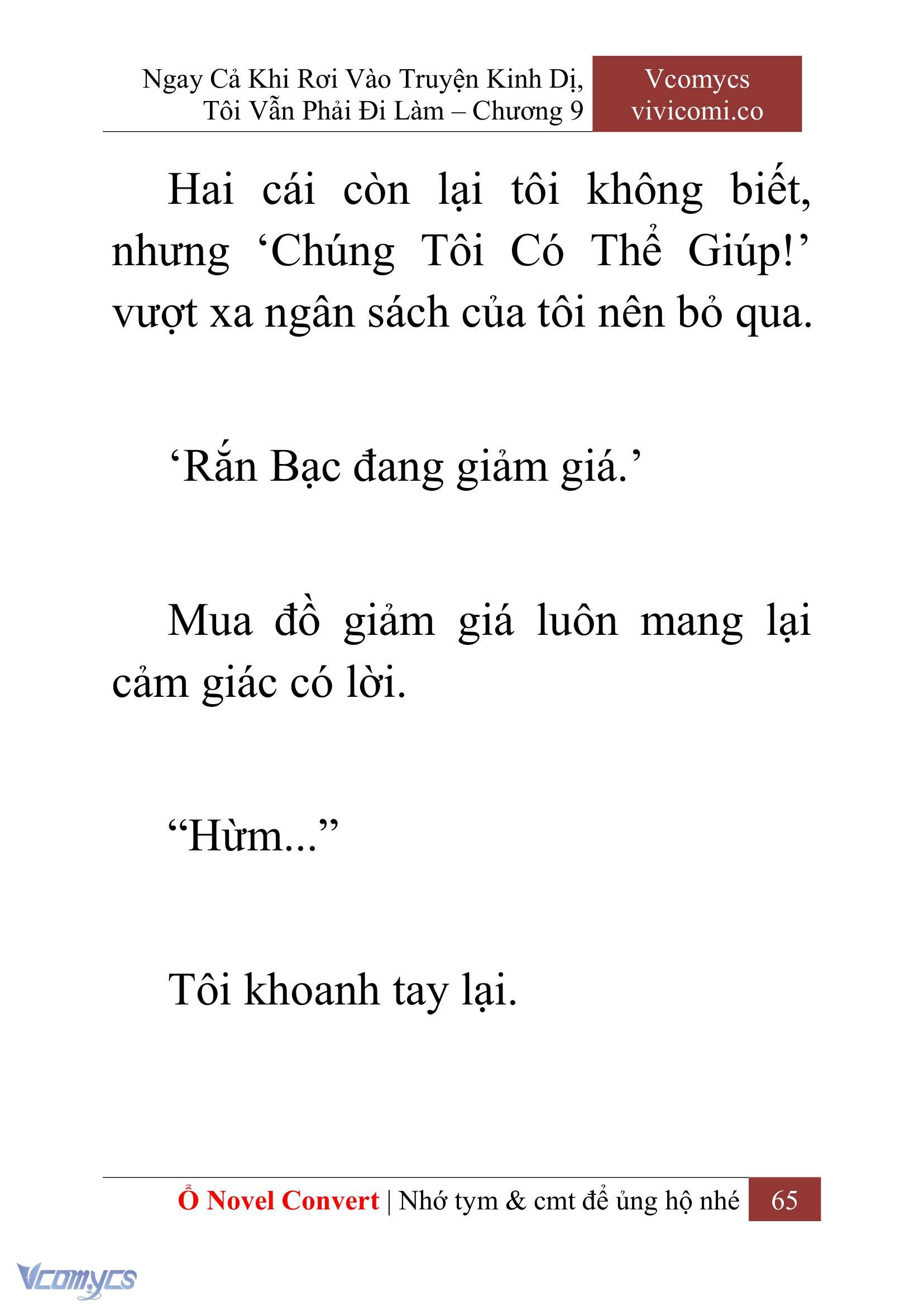[Novel] Ngay Cả Khi Rơi Vào Truyện Kinh Dị, Tôi Vẫn Phải Đi Làm Chap 9 - Trang 2