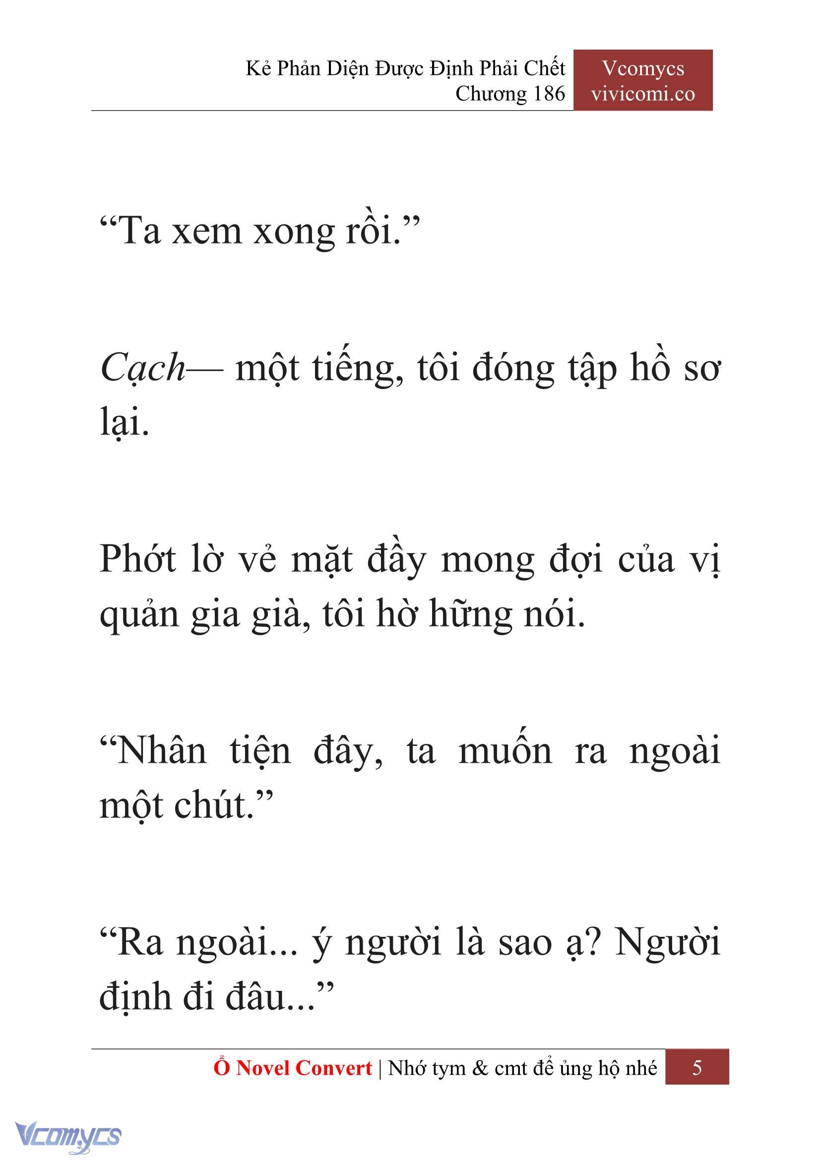 [Novel] Kẻ Phản Diện Được Định Phải Chết Chap 186 - Next Chap 187