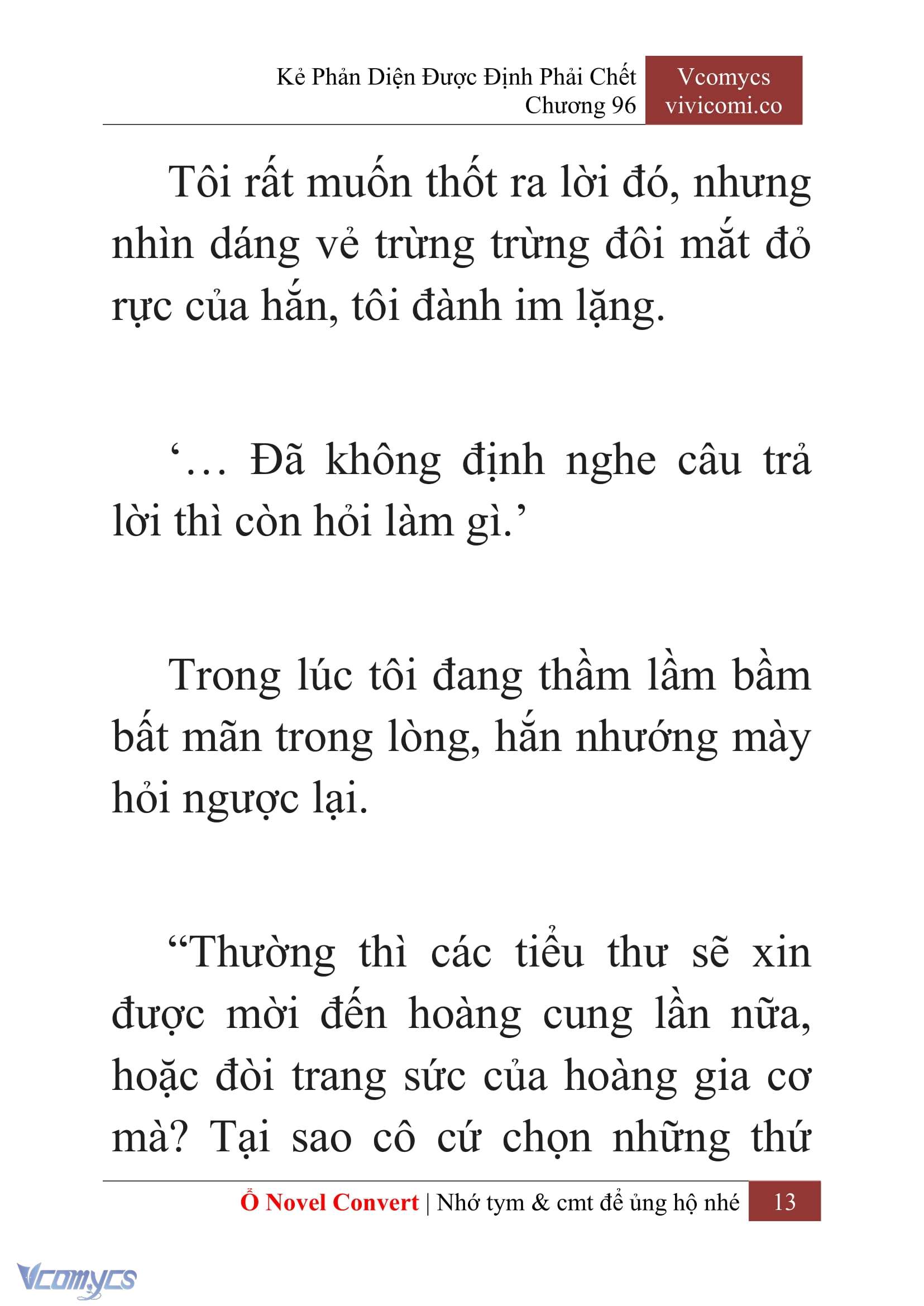 [Novel] Kẻ Phản Diện Được Định Phải Chết Chap 96 - Trang 2