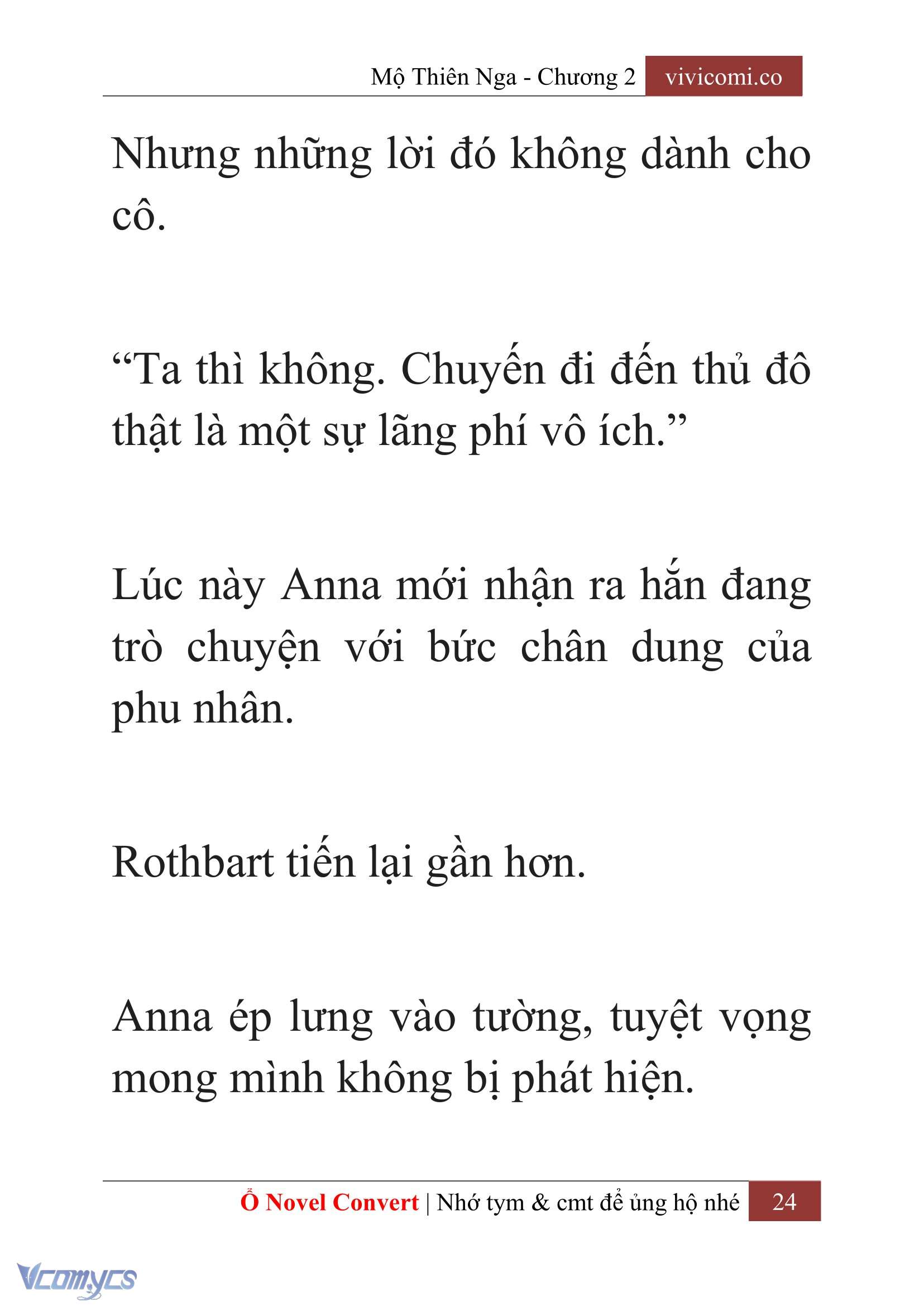 [Novel] Mộ Thiên Nga Chap 2 - Trang 2