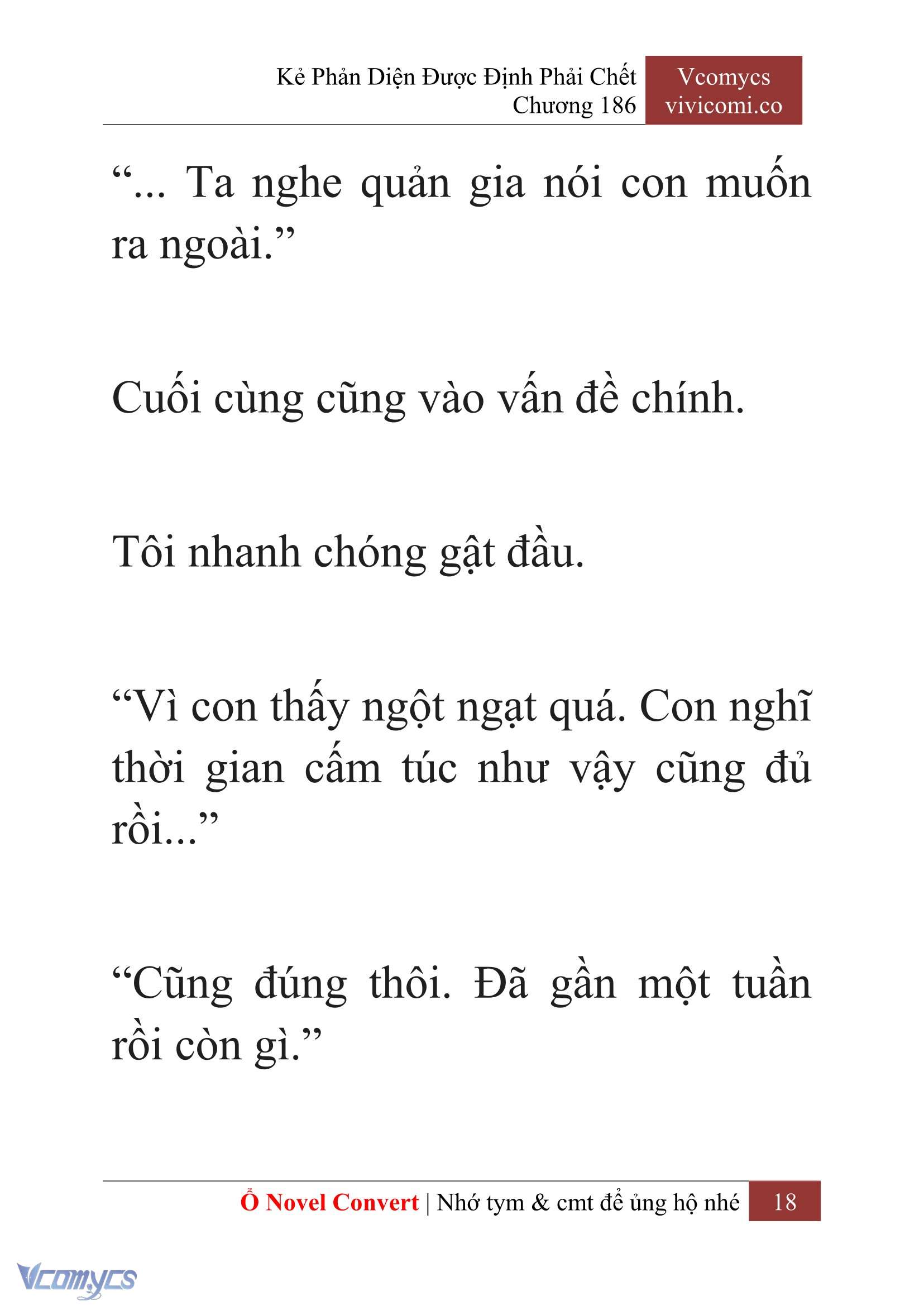[Novel] Kẻ Phản Diện Được Định Phải Chết Chap 186 - Next Chap 187