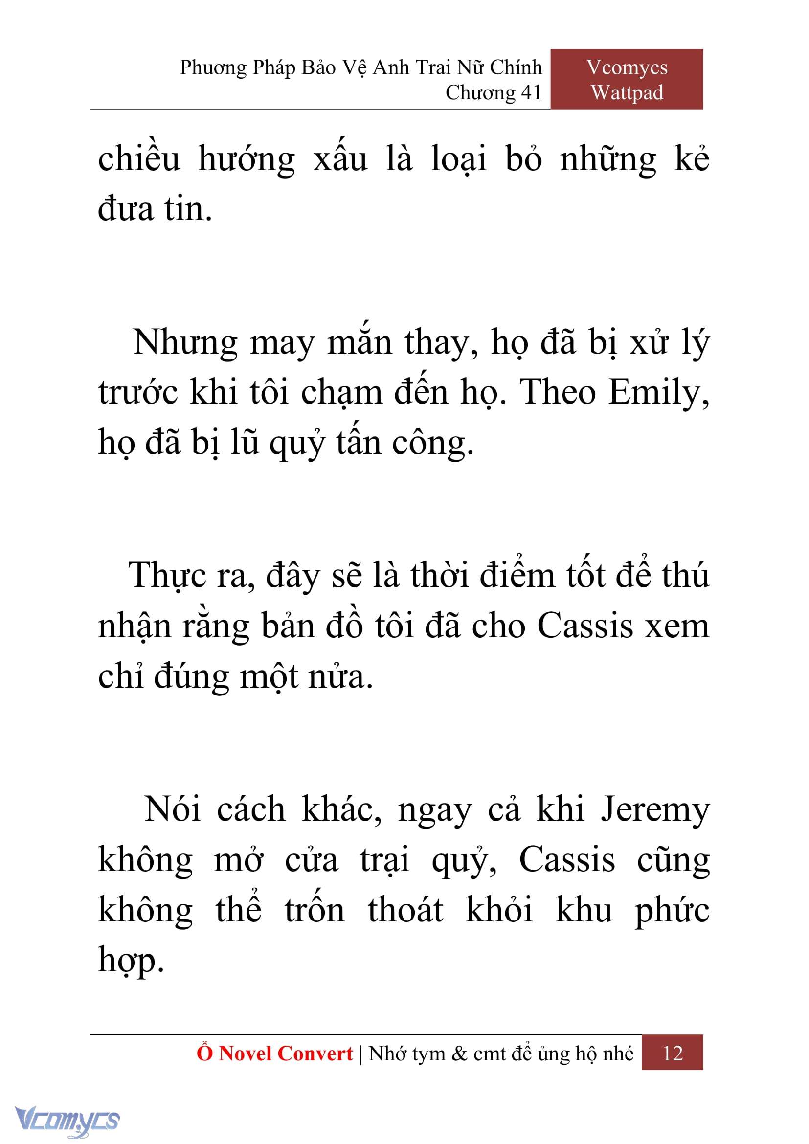 [Novel] Phương Pháp Bảo Vệ Anh Trai Nữ Chính Chap 41 - Trang 2