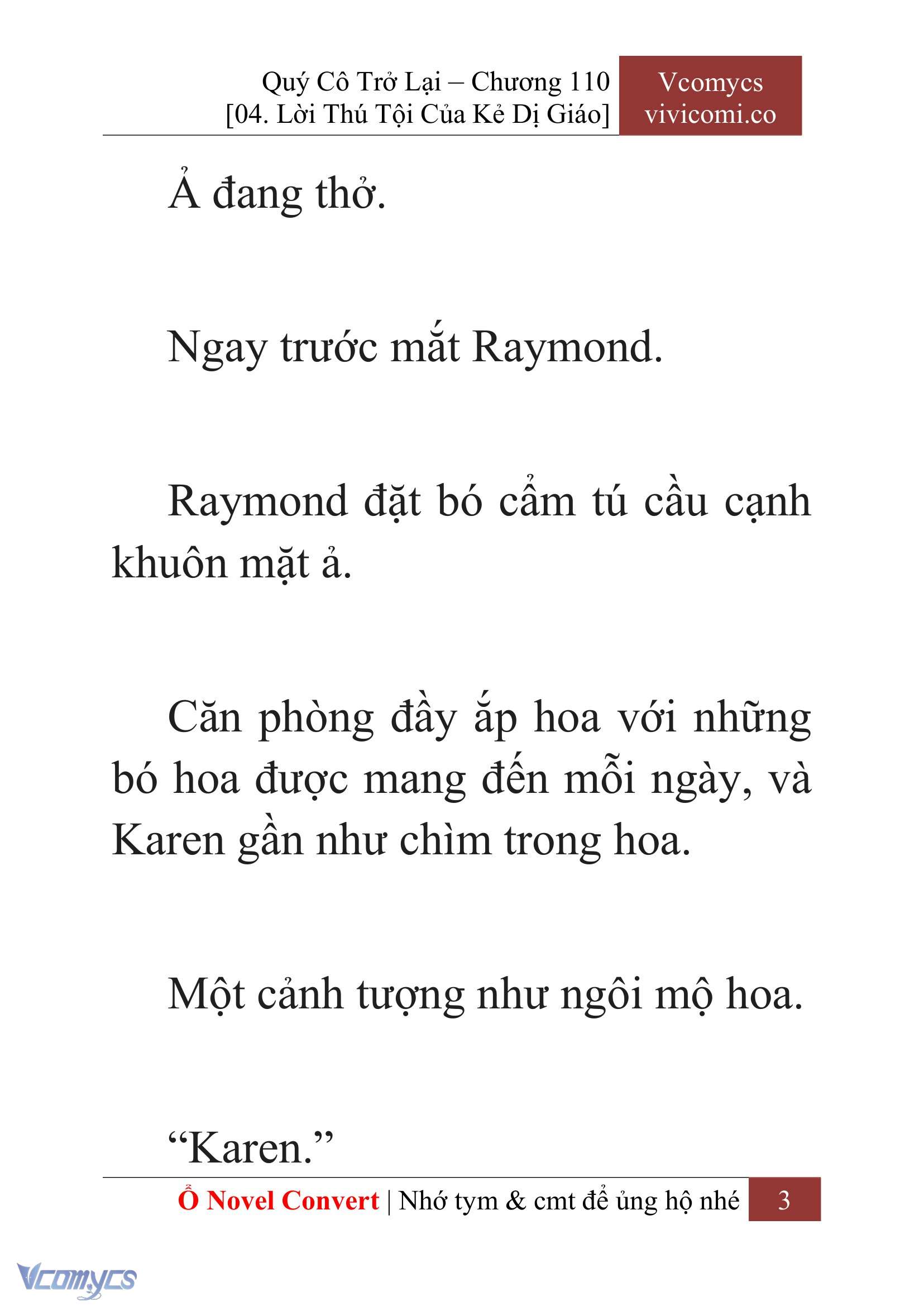 [Novel] Quý Cô Trở Lại Chap 110 - Trang 2