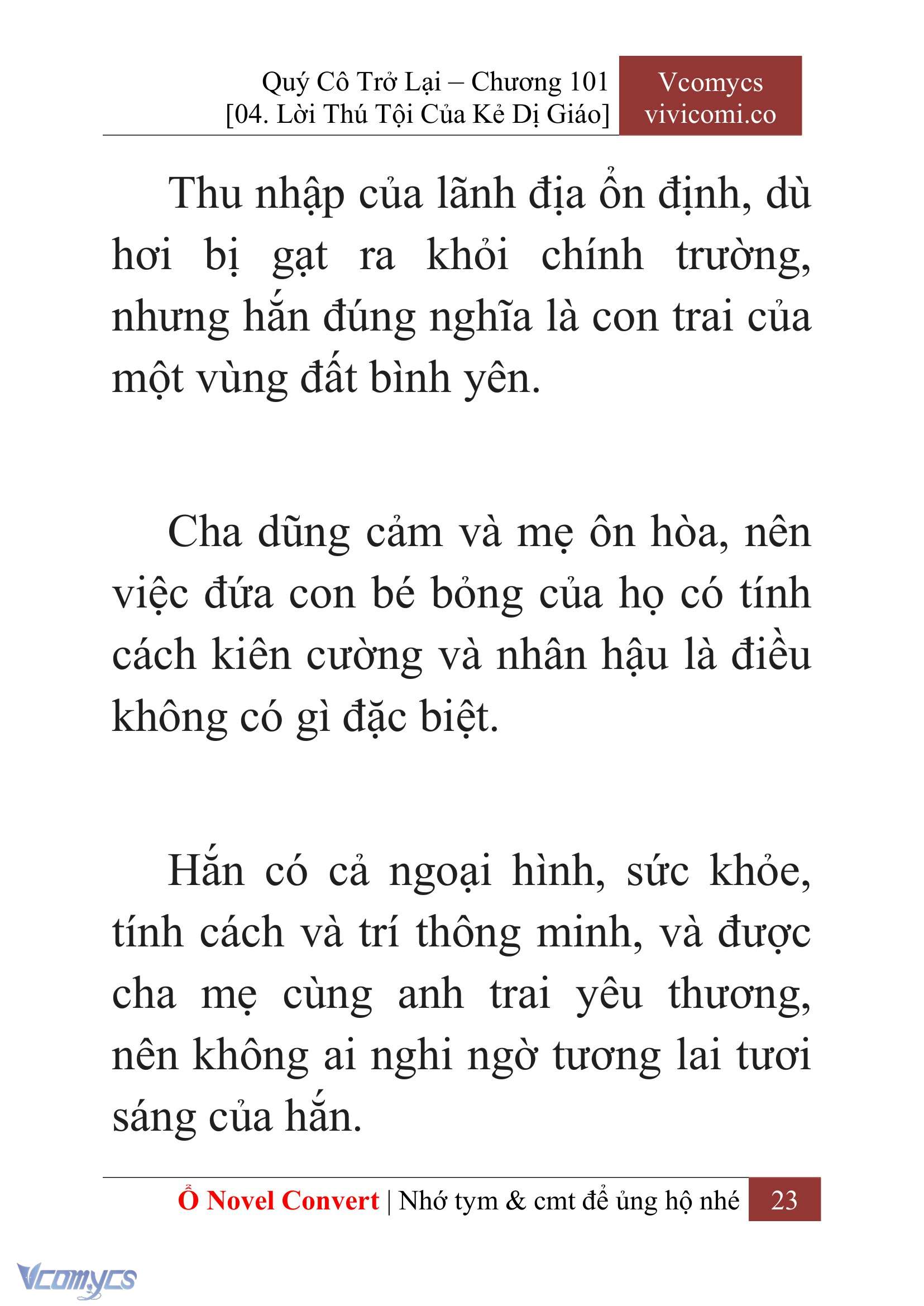 [Novel] Quý Cô Trở Lại Chap 101 - Trang 2