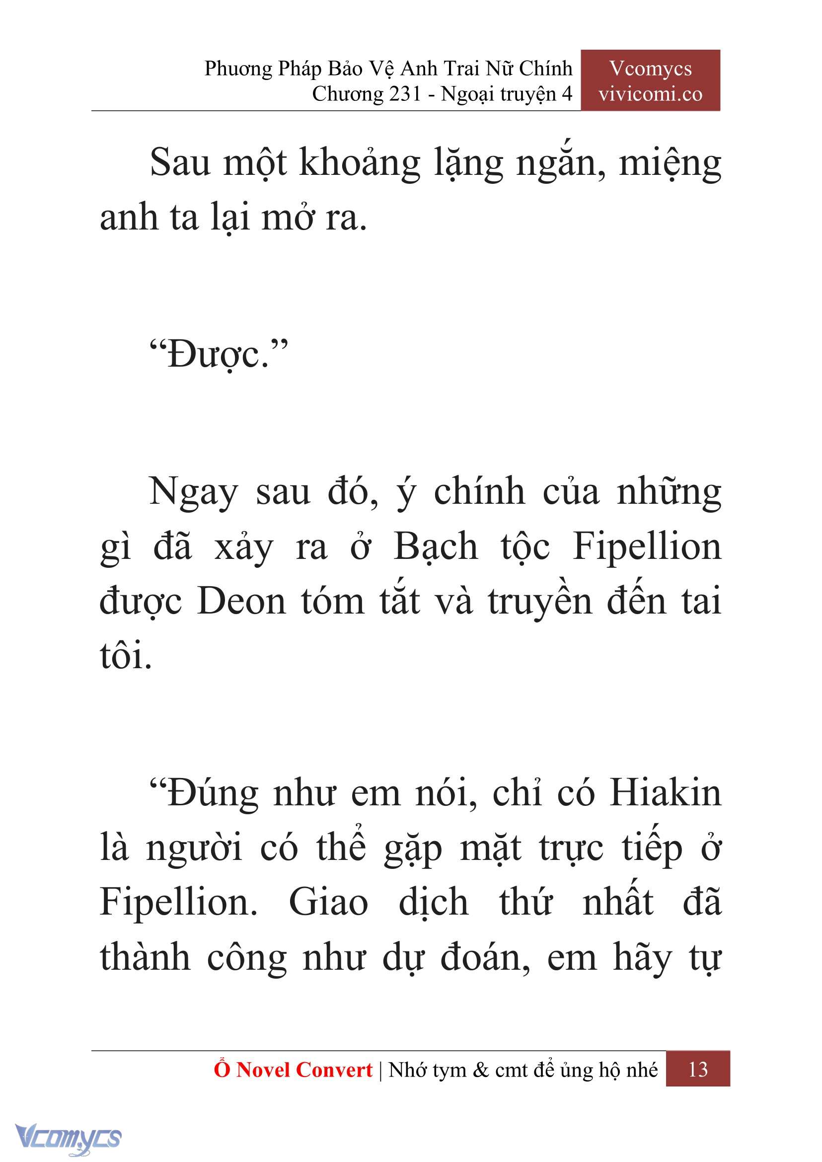 [Novel] Phương Pháp Bảo Vệ Anh Trai Nữ Chính Chap 231 - Trang 2