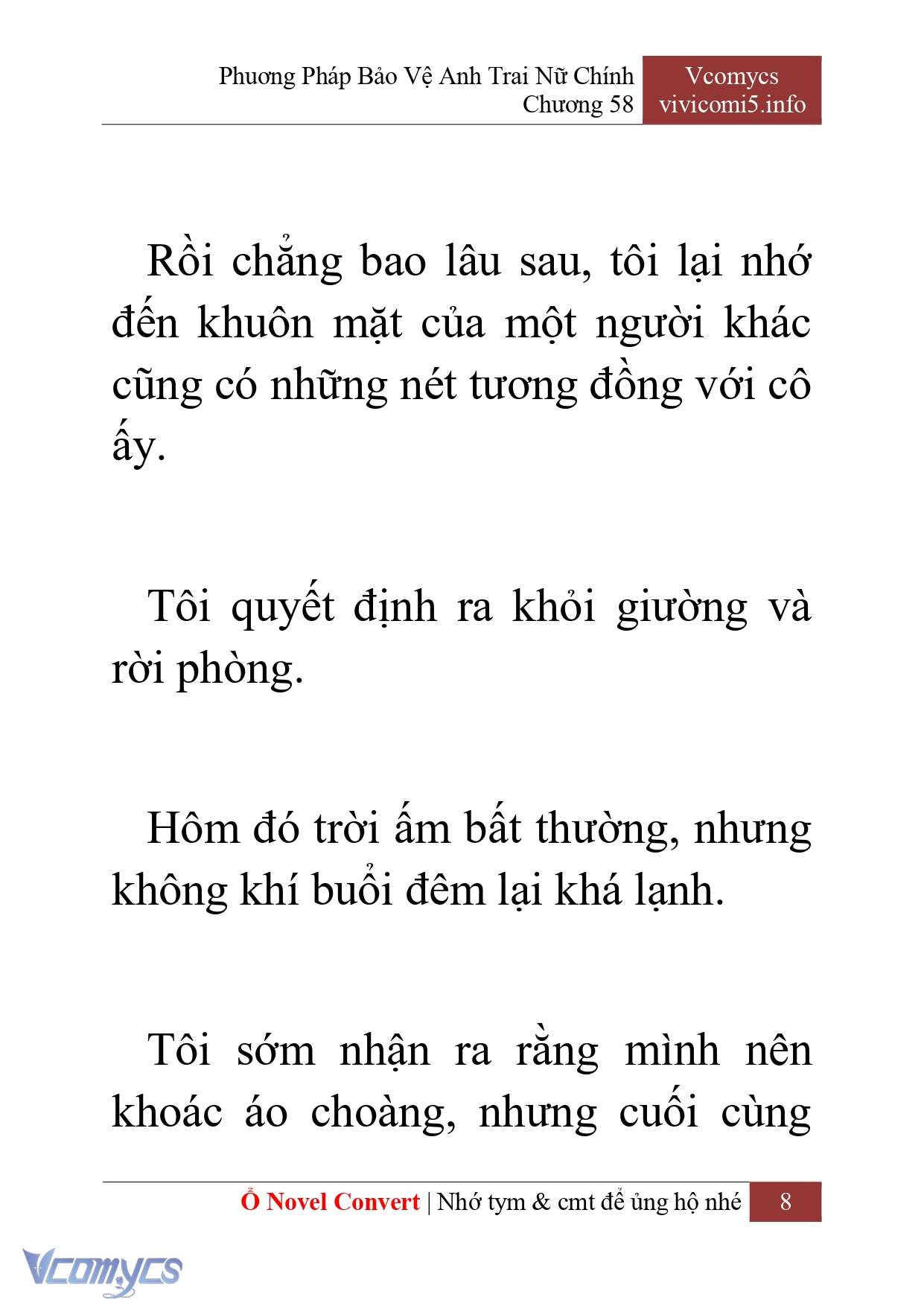 [Novel] Phương Pháp Bảo Vệ Anh Trai Nữ Chính Chap 58 - Trang 2