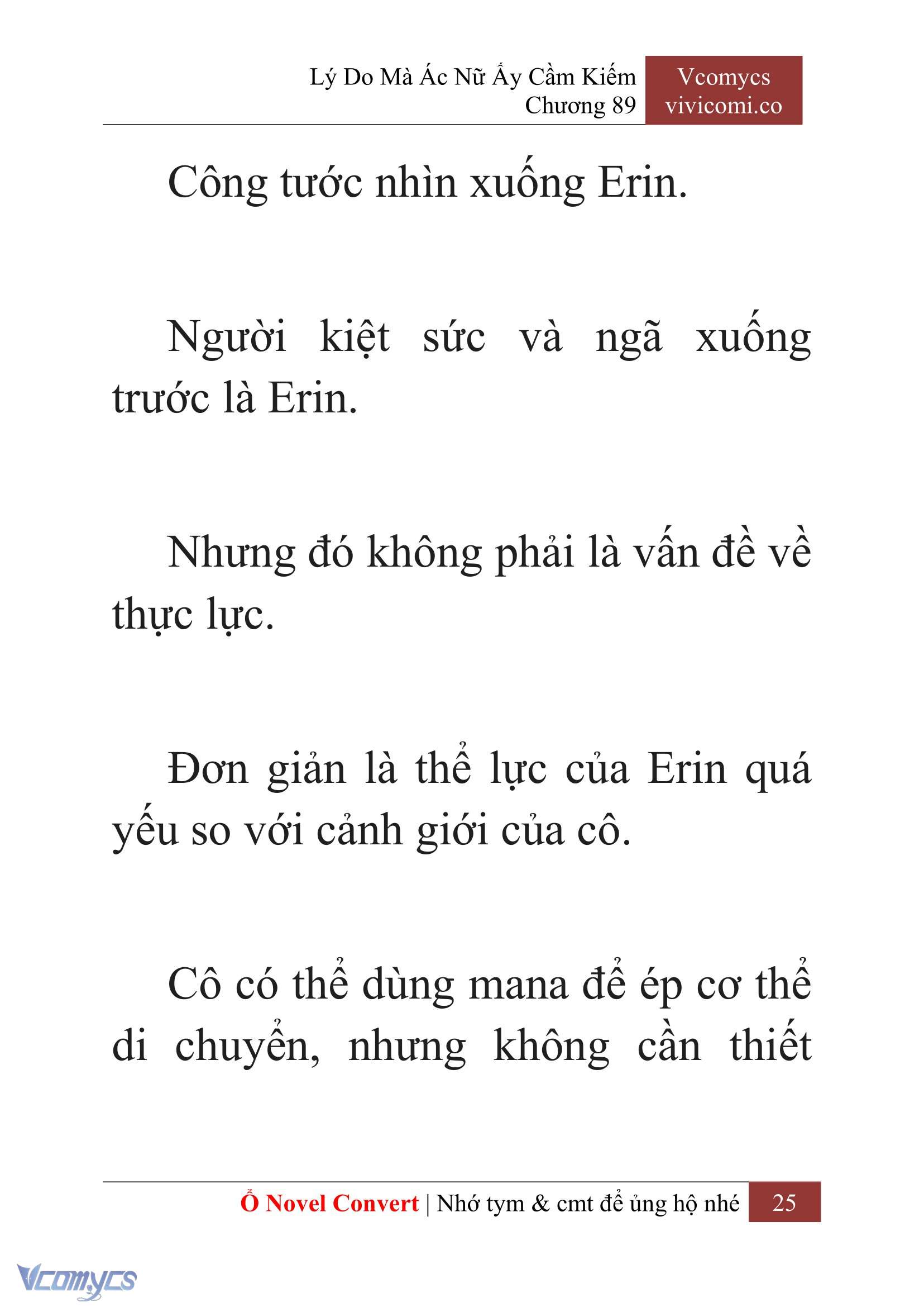 [Novel] Lý Do Mà Ác Nữ Ấy Cầm Kiếm Chap 89 - Trang 2