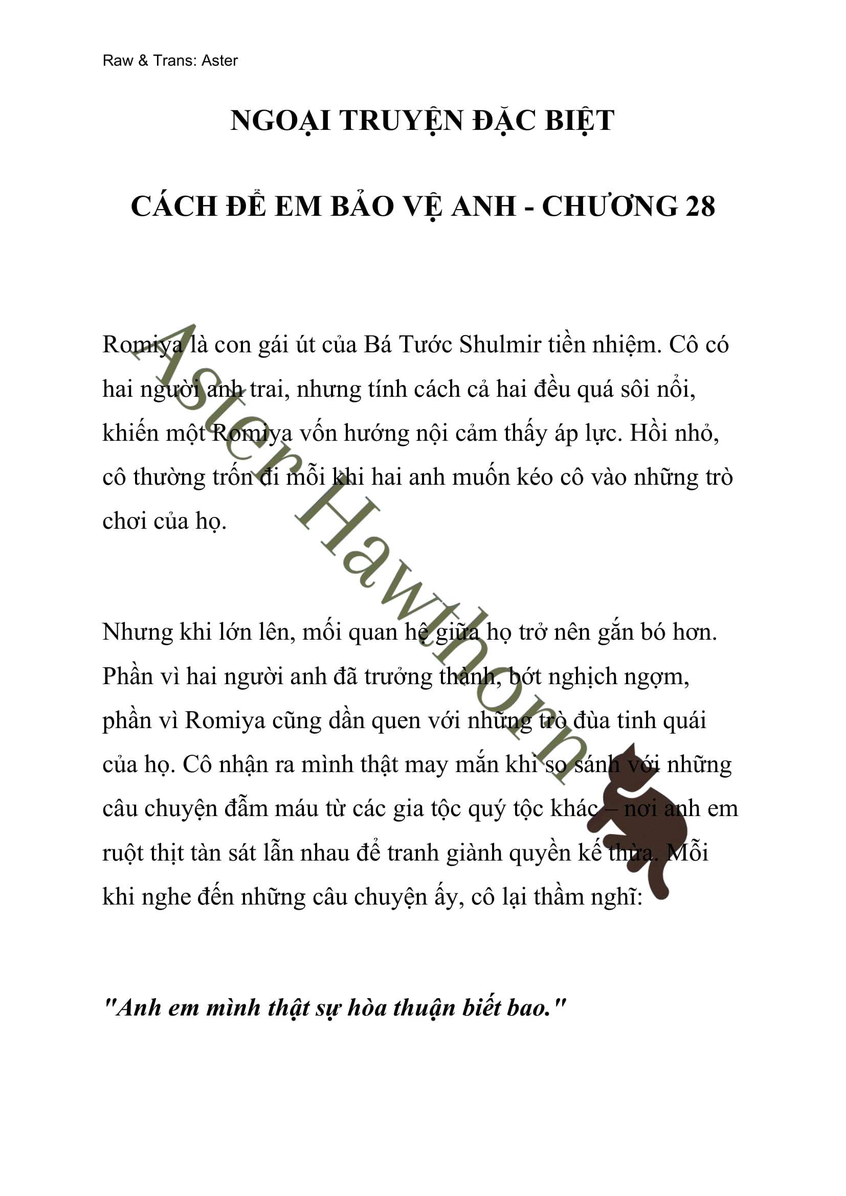 [NOVEL] Ngoại Truyện Cách Để Em Bảo Vệ Anh Chap 82 - Trang 2