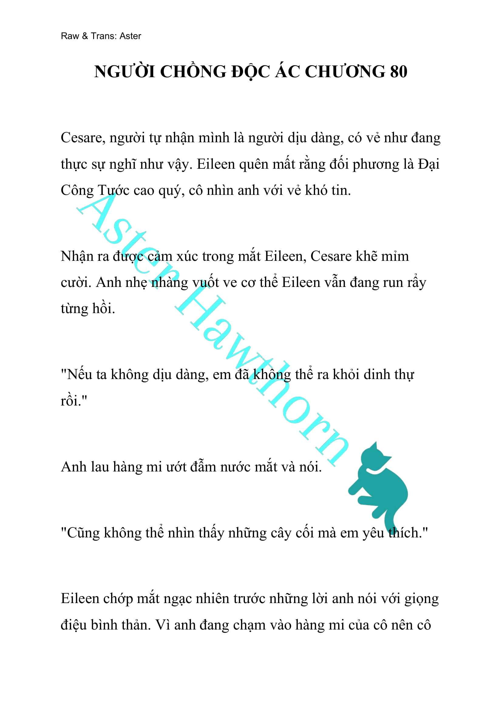 [NOVEL] Người Chồng Độc Ác Chap 80 - Next Chap 81