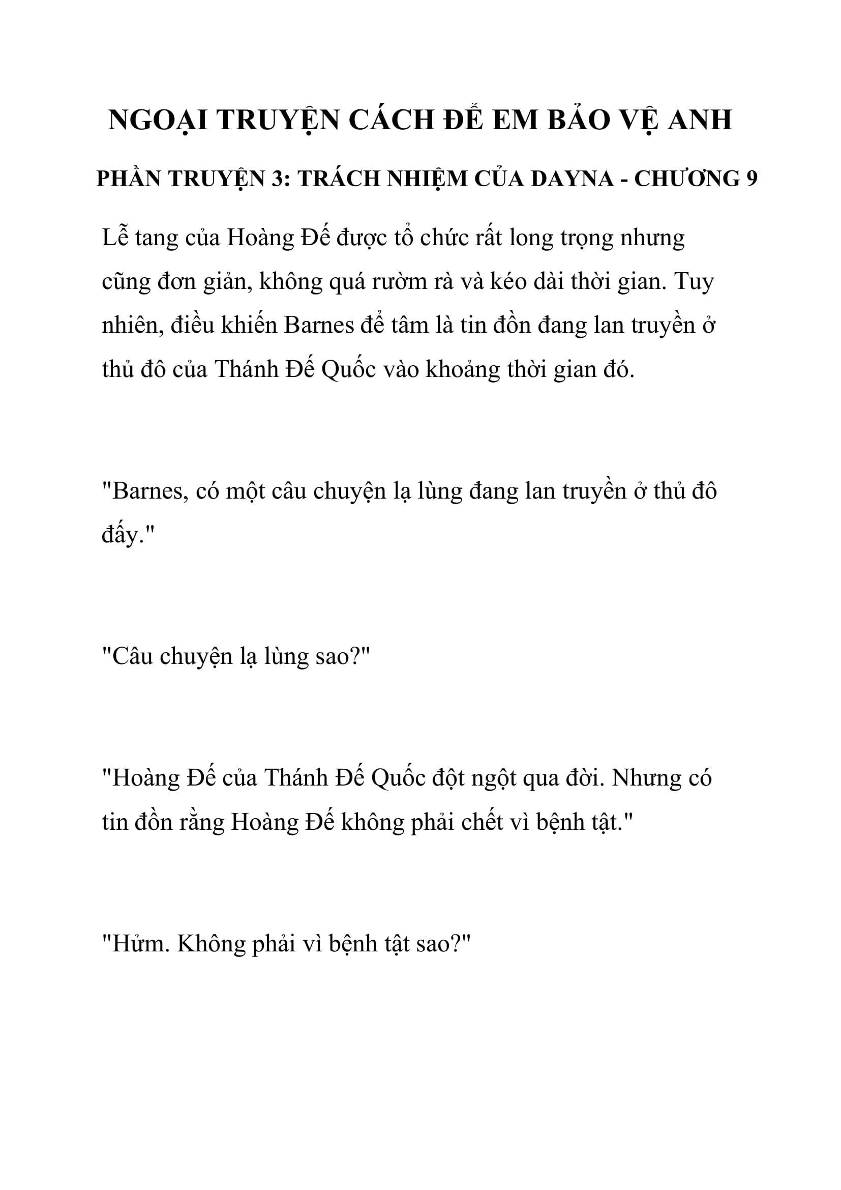 [NOVEL] Ngoại Truyện Cách Để Em Bảo Vệ Anh Chap 9 - Trang 2