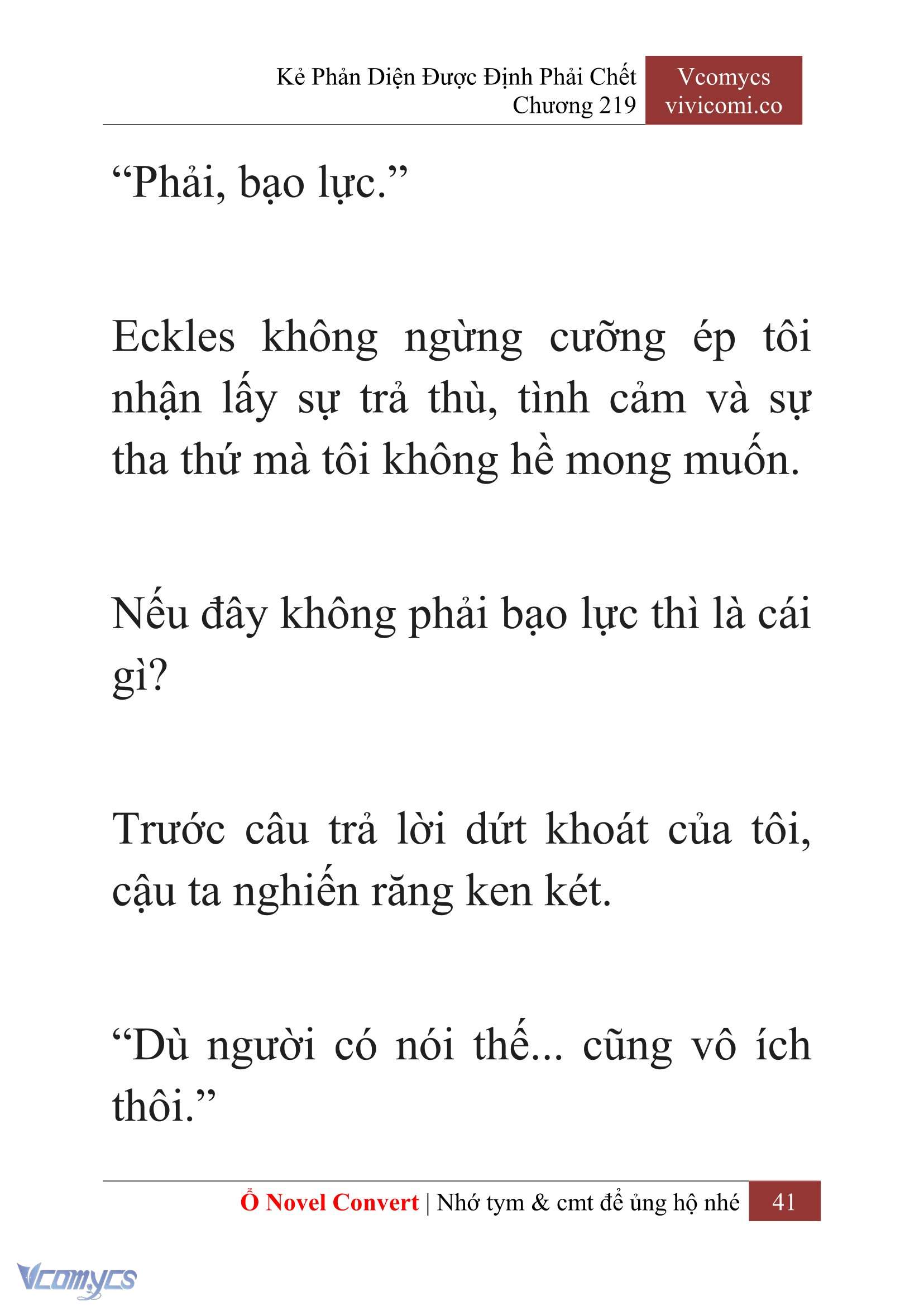 [Novel] Kẻ Phản Diện Được Định Phải Chết Chap 219 - Trang 2