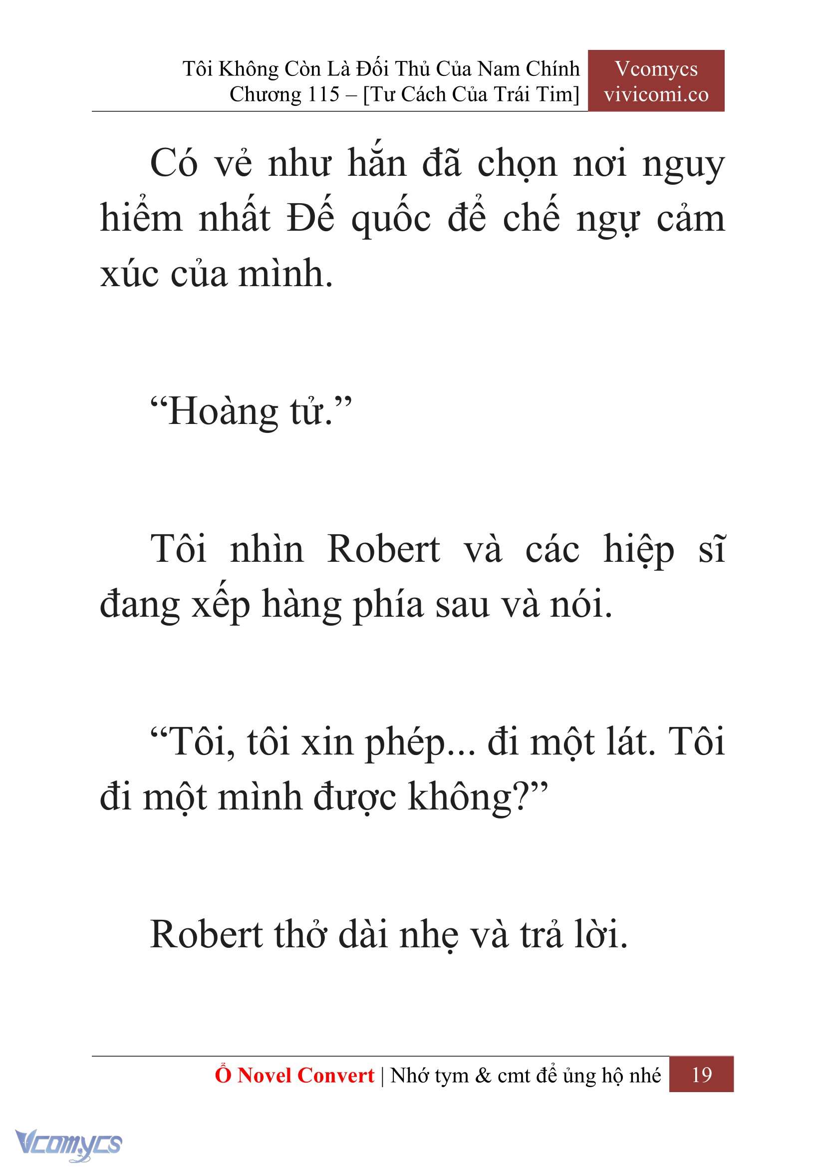 [Novel] Tôi Không Còn Là Đối Thủ Của Nam Chính Chap 115 - Trang 2