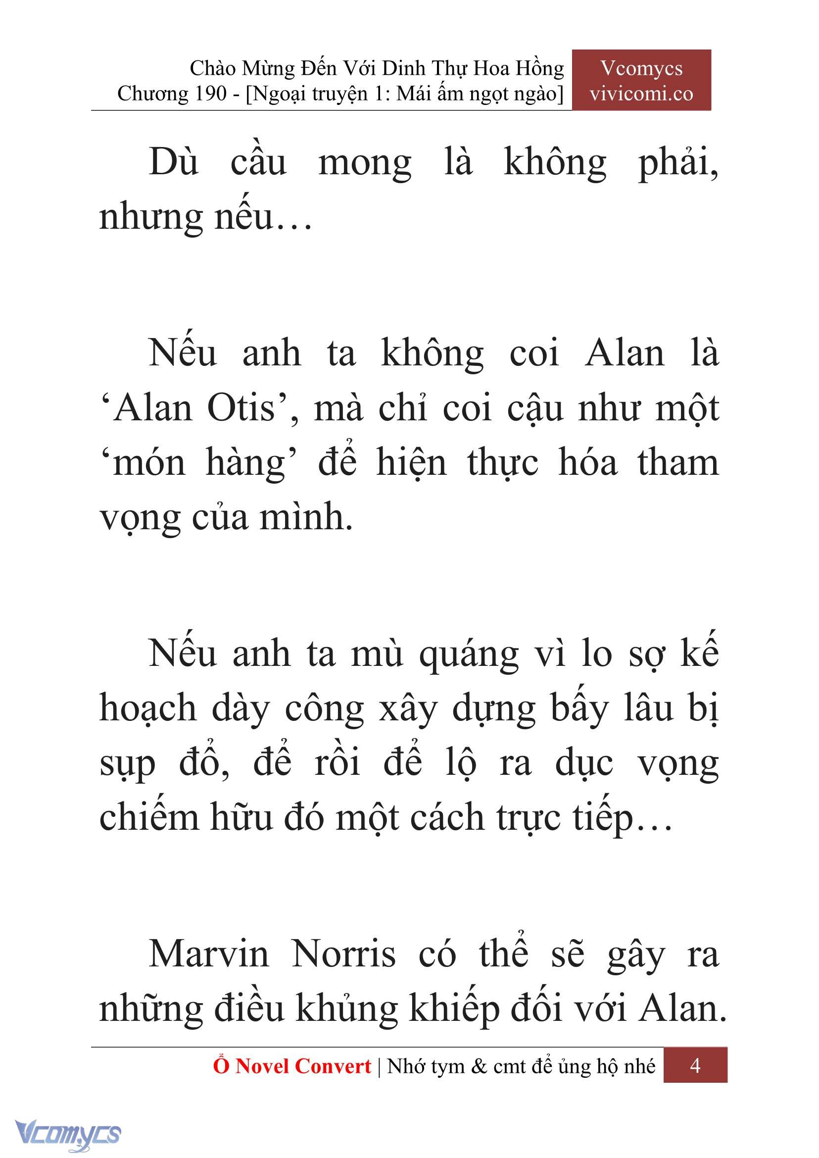 [Novel] Chào Mừng Đến Với Dinh Thự Hoa Hồng Chap 190 - Trang 2