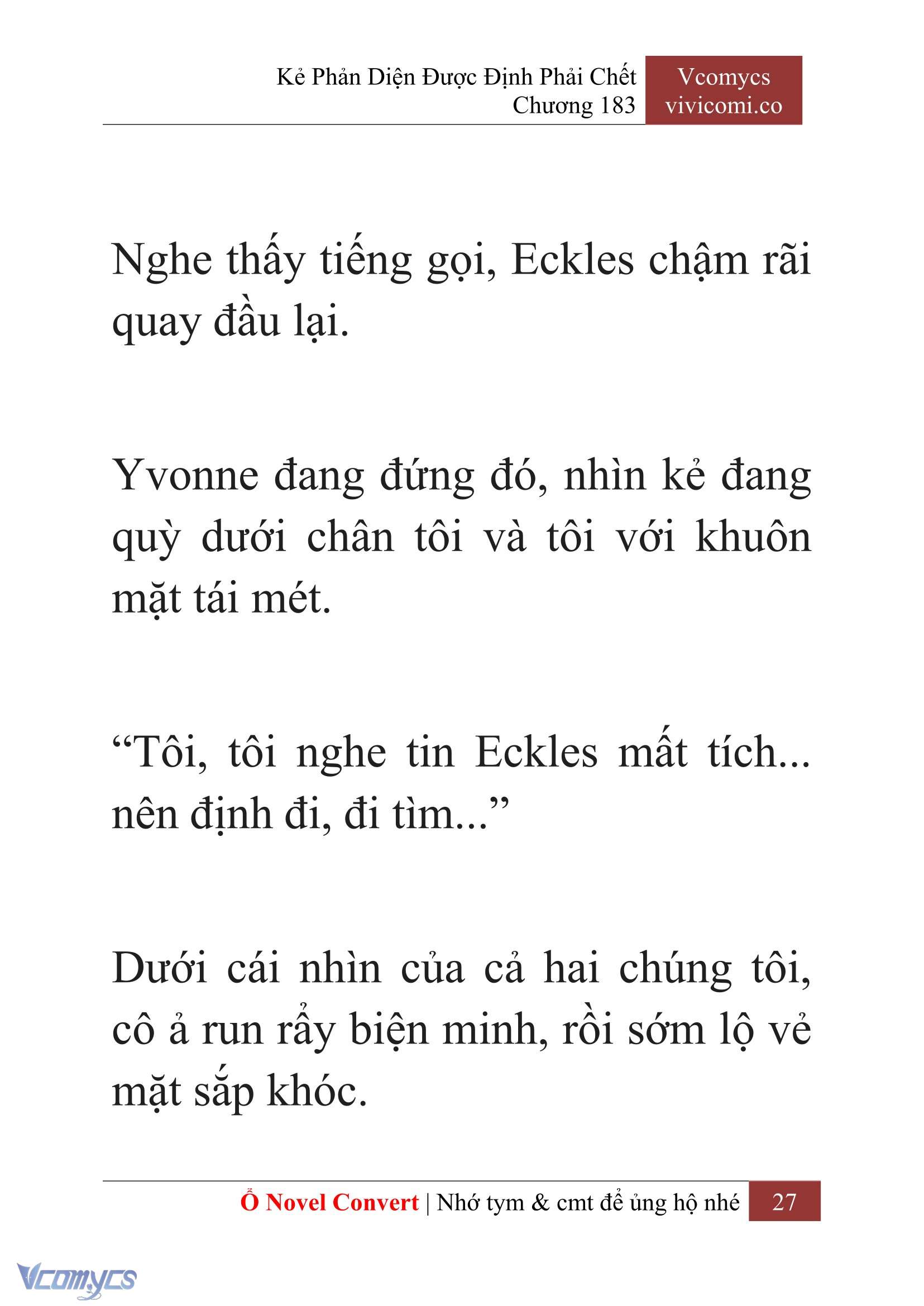 [Novel] Kẻ Phản Diện Được Định Phải Chết Chap 183 - Next Chap 184