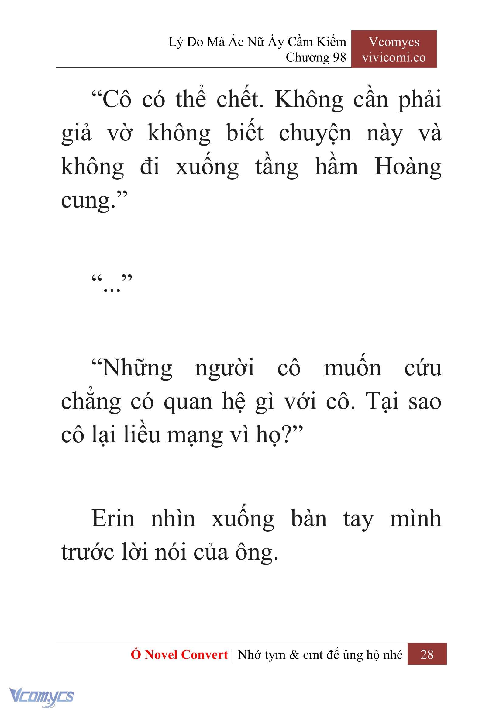 [Novel] Lý Do Mà Ác Nữ Ấy Cầm Kiếm Chap 98 - Trang 2