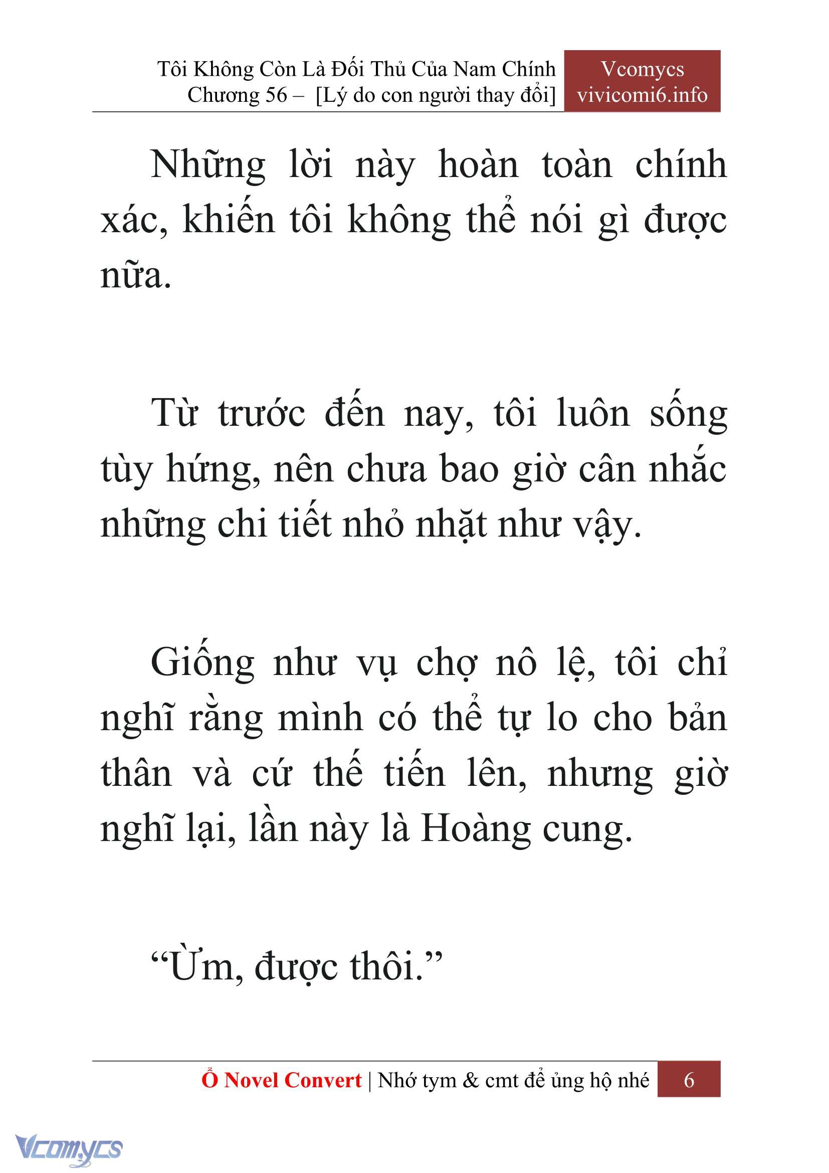 [Novel] Tôi Không Còn Là Đối Thủ Của Nam Chính Chap 56 - Trang 2