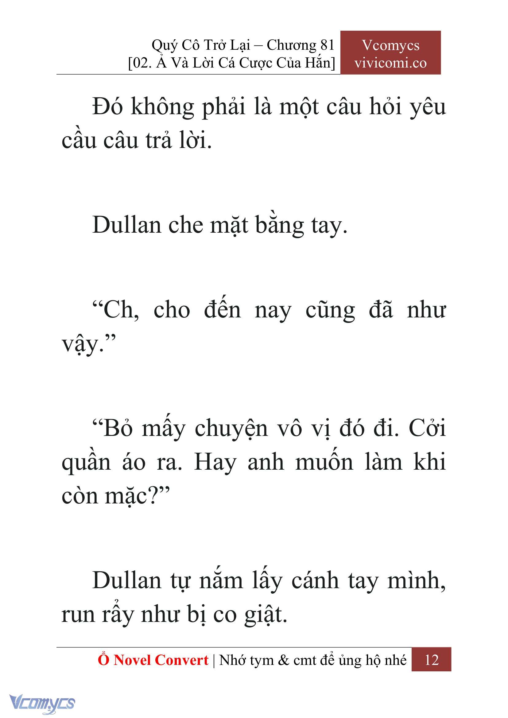 [Novel] Quý Cô Trở Lại Chap 81 - Trang 2