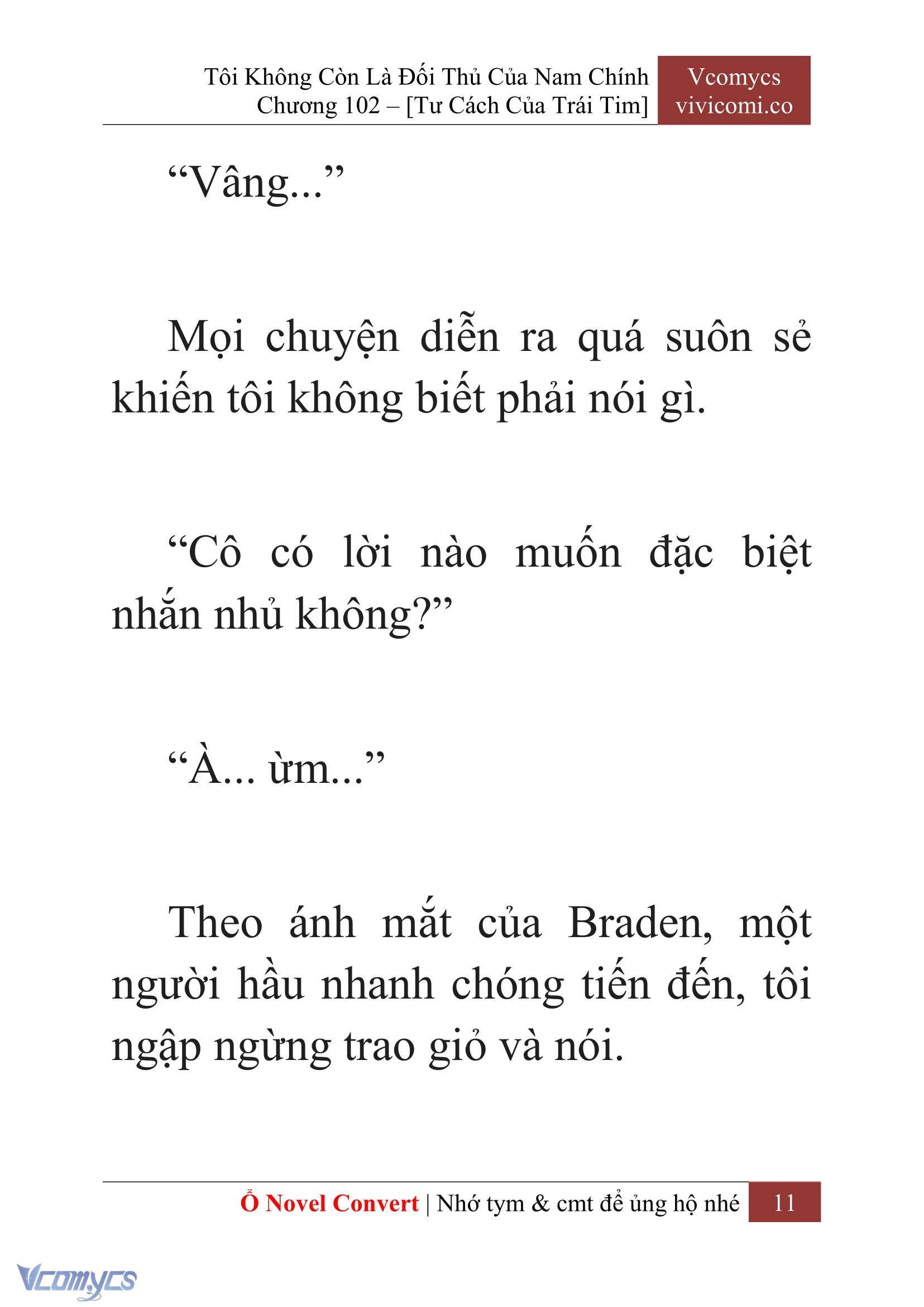 [Novel] Tôi Không Còn Là Đối Thủ Của Nam Chính Chap 102 - Trang 2
