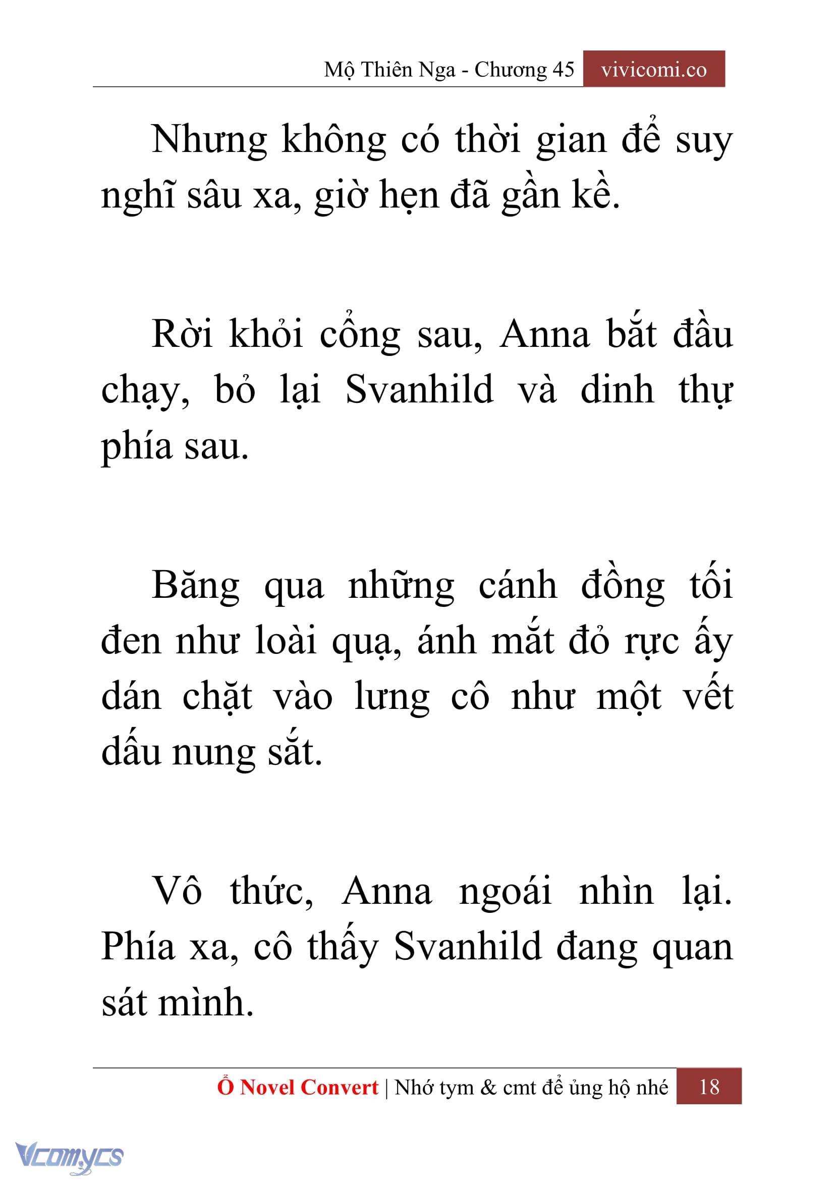 [Novel] Mộ Thiên Nga Chap 45 - Trang 2