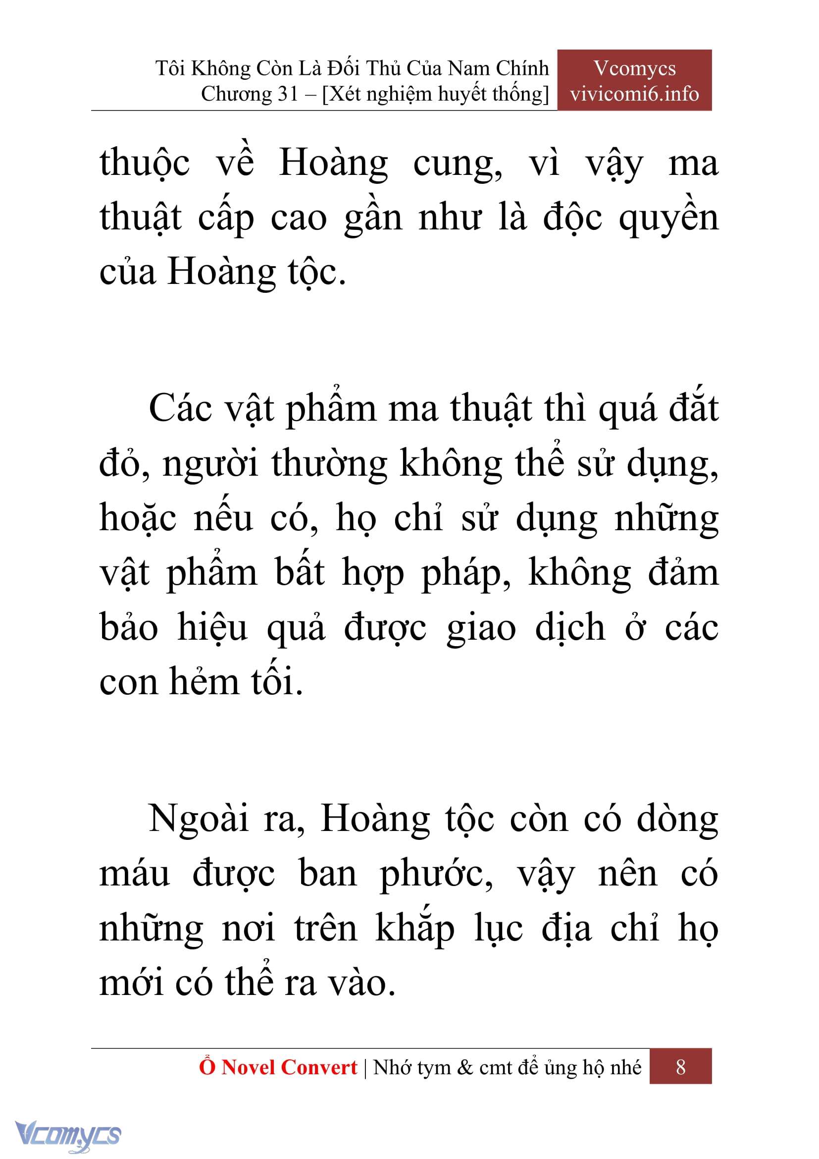 [Novel] Tôi Không Còn Là Đối Thủ Của Nam Chính Chap 31 - Trang 2