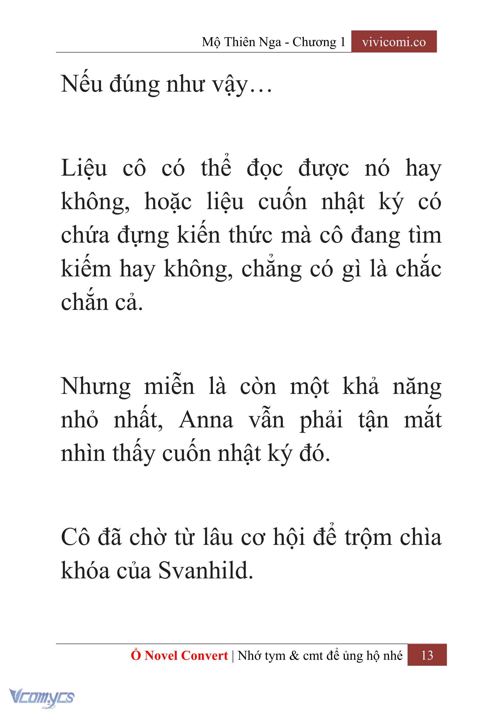 [Novel] Mộ Thiên Nga Chap 1 - Trang 2
