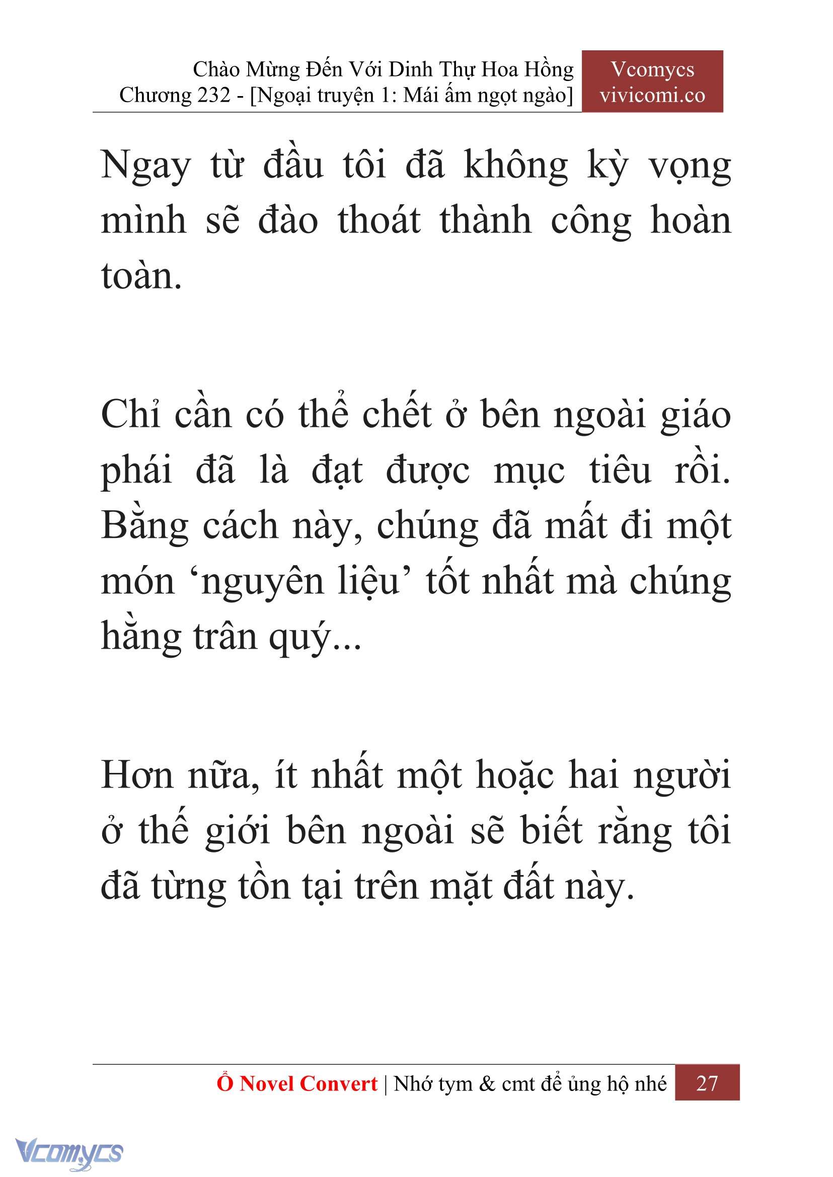 [Novel] Chào Mừng Đến Với Dinh Thự Hoa Hồng Chap 232 - Trang 2
