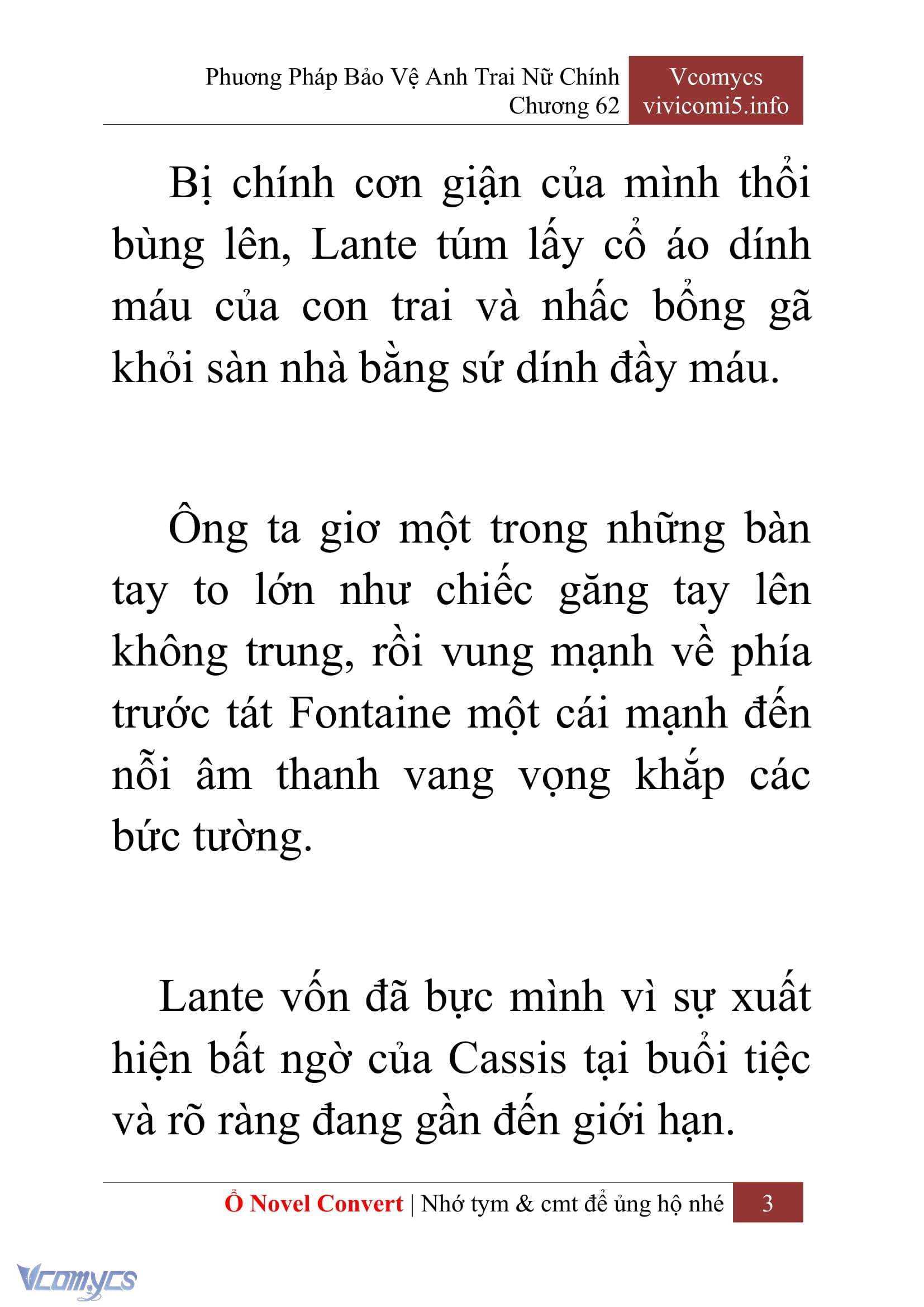 [Novel] Phương Pháp Bảo Vệ Anh Trai Nữ Chính Chap 62 - Trang 2