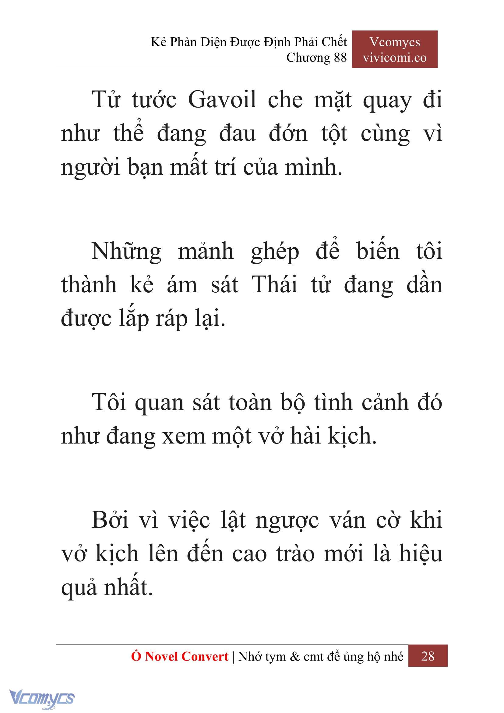 [Novel] Kẻ Phản Diện Được Định Phải Chết Chap 88 - Trang 2