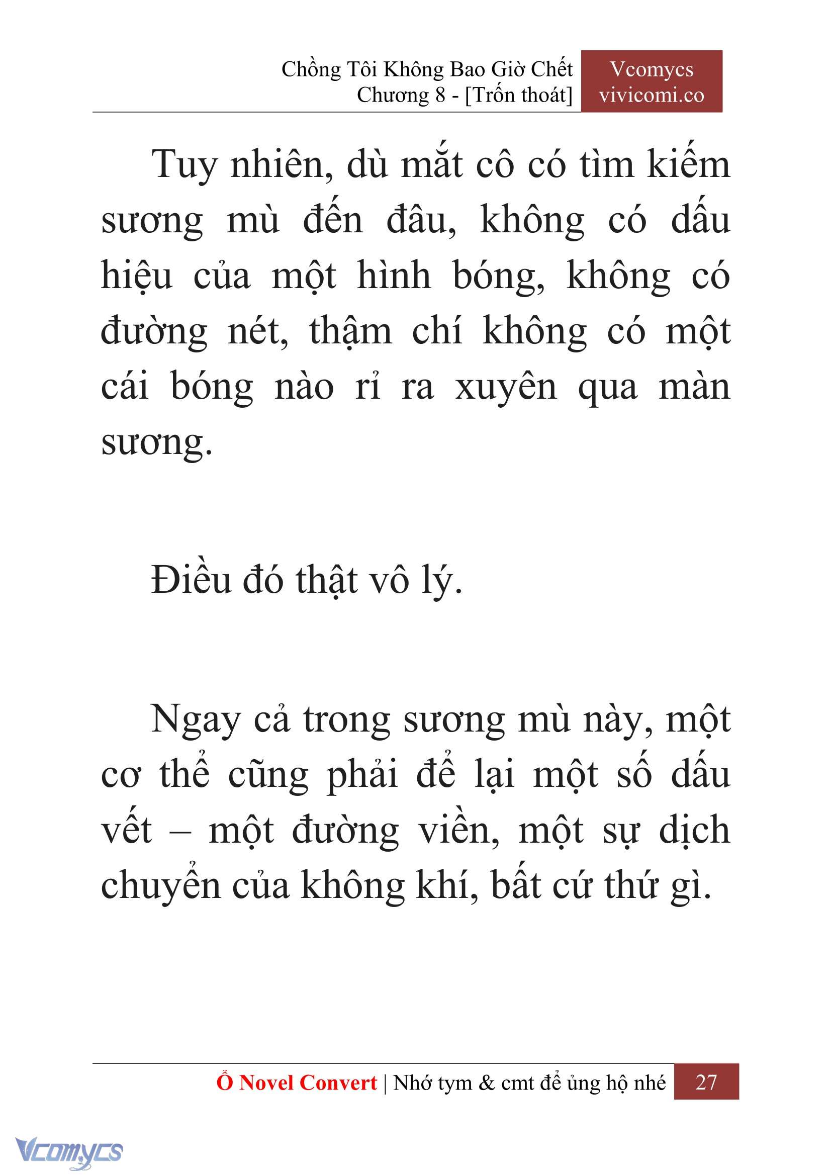 [Novel] Chồng Tôi Không Bao Giờ Chết Chap 8 - Trang 2